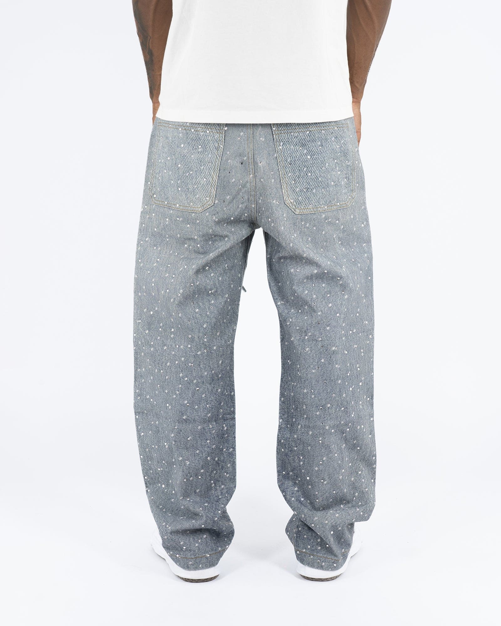SS25|RHINESTONE BAGGIE DENIM