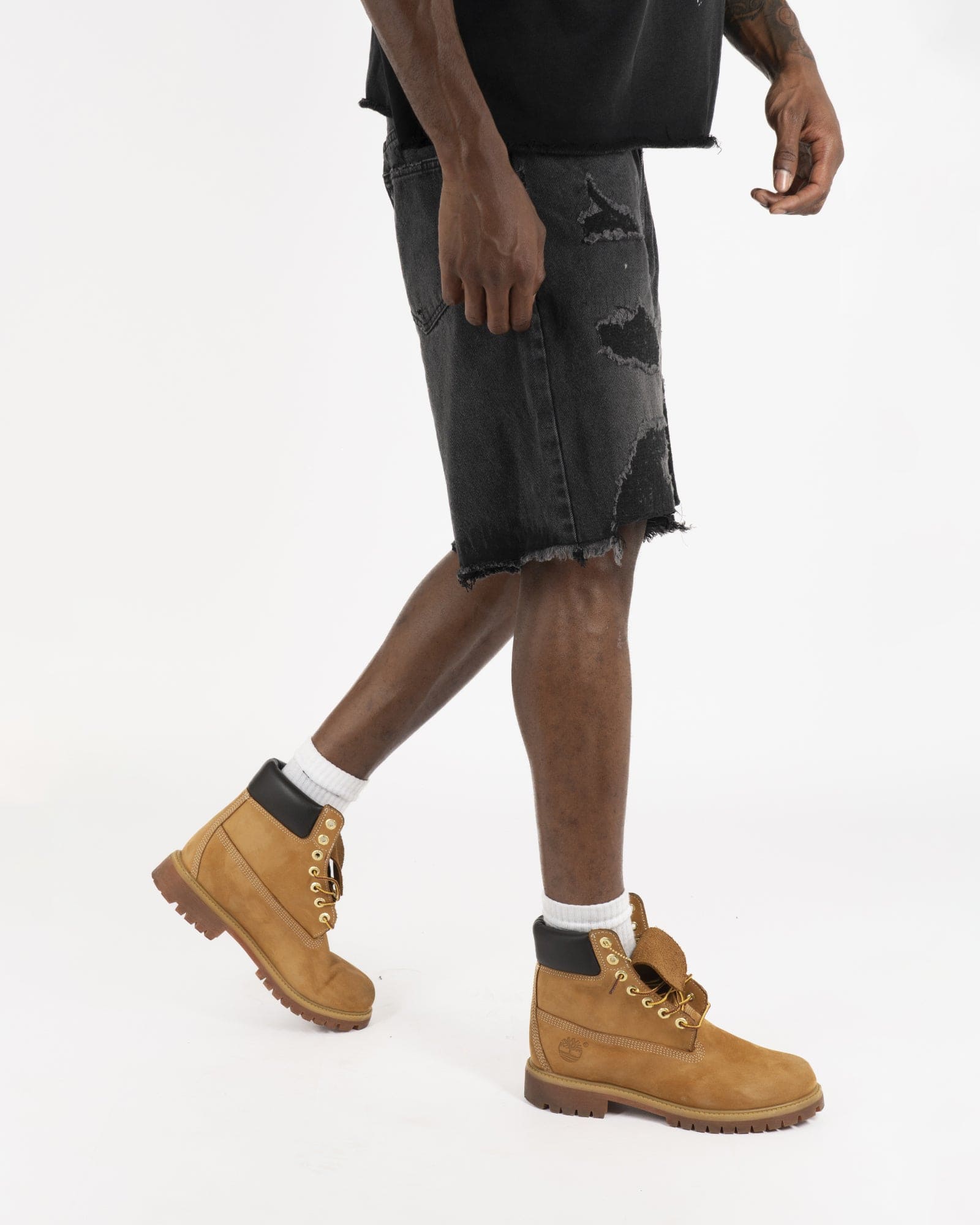 SS25| MIDNIGHT DISTRESSED SHORT