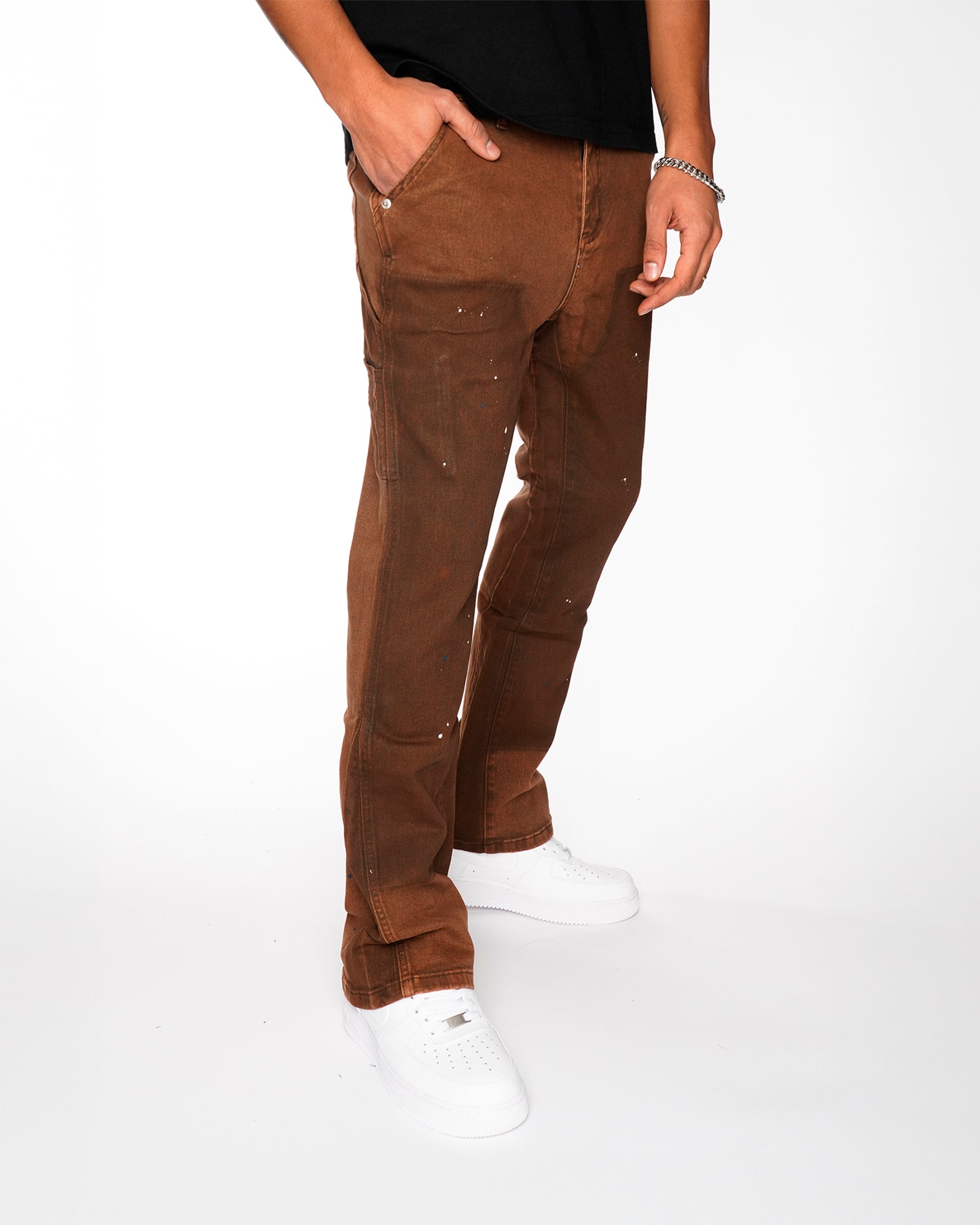 FD06|RAGE BROWN FLARE DENIM