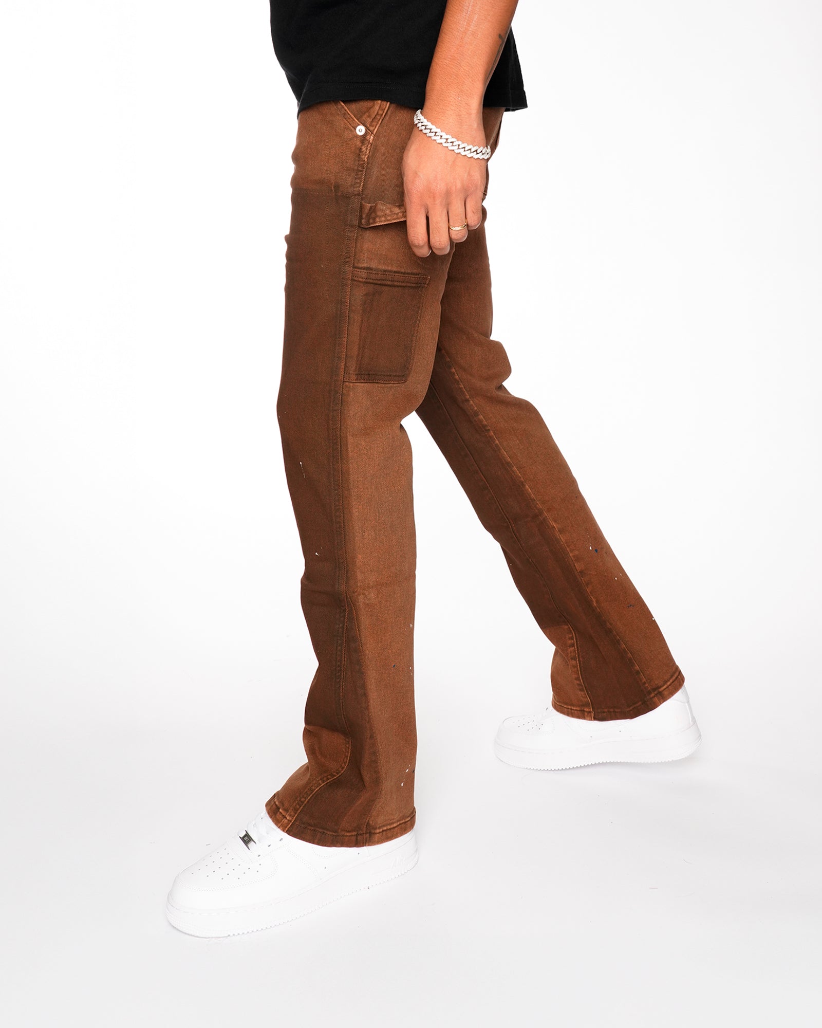 FD06|RAGE BROWN FLARE DENIM