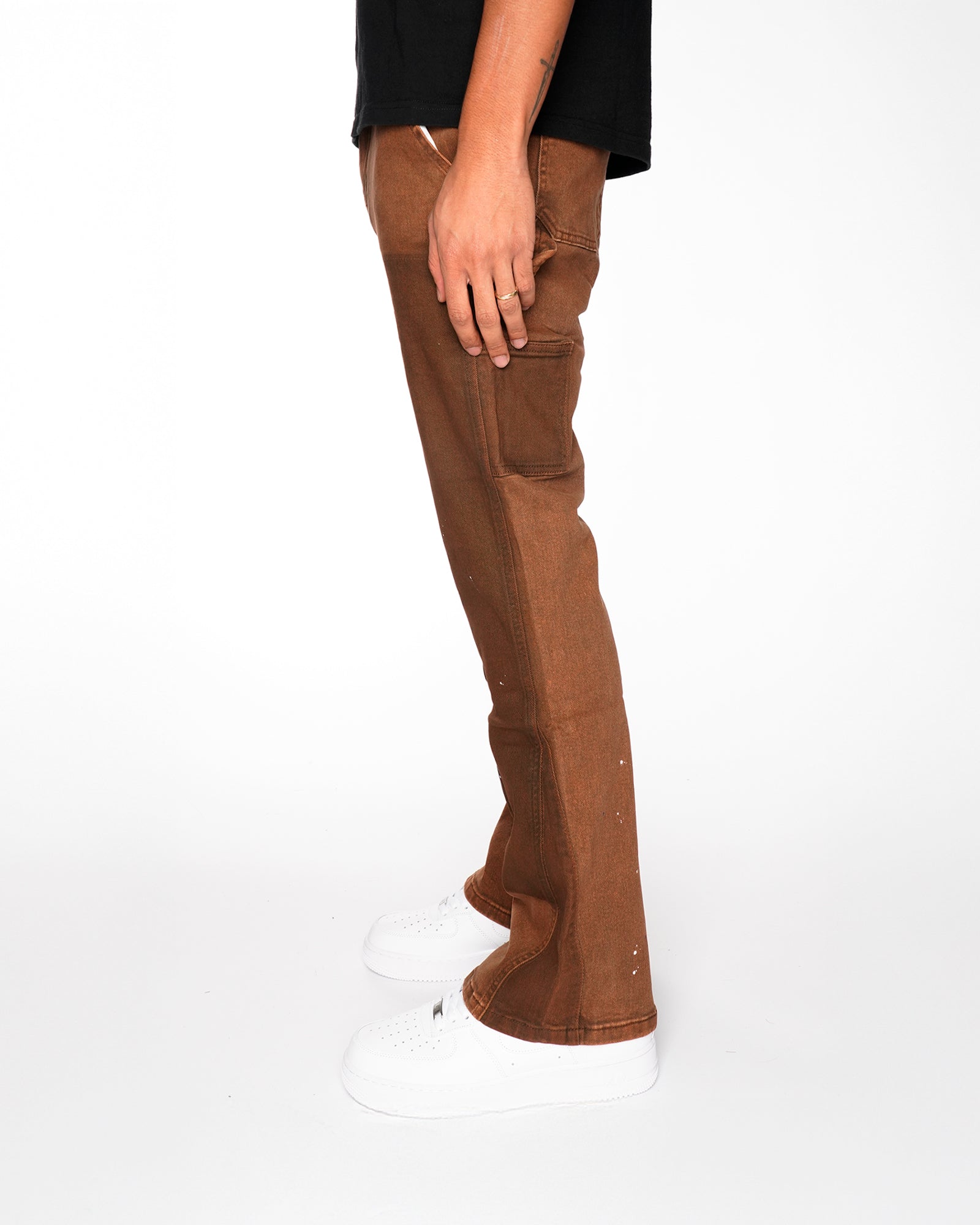 FD06|RAGE BROWN FLARE DENIM