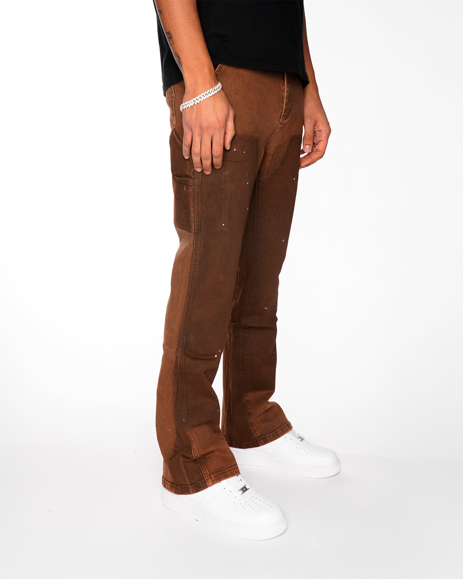 FD06|RAGE BROWN FLARE DENIM