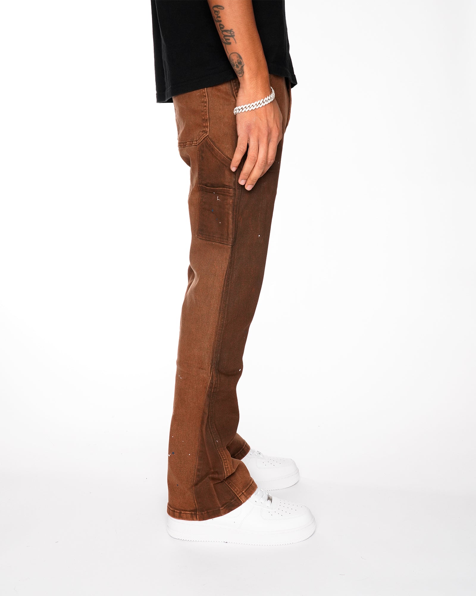 FD06|RAGE BROWN FLARE DENIM