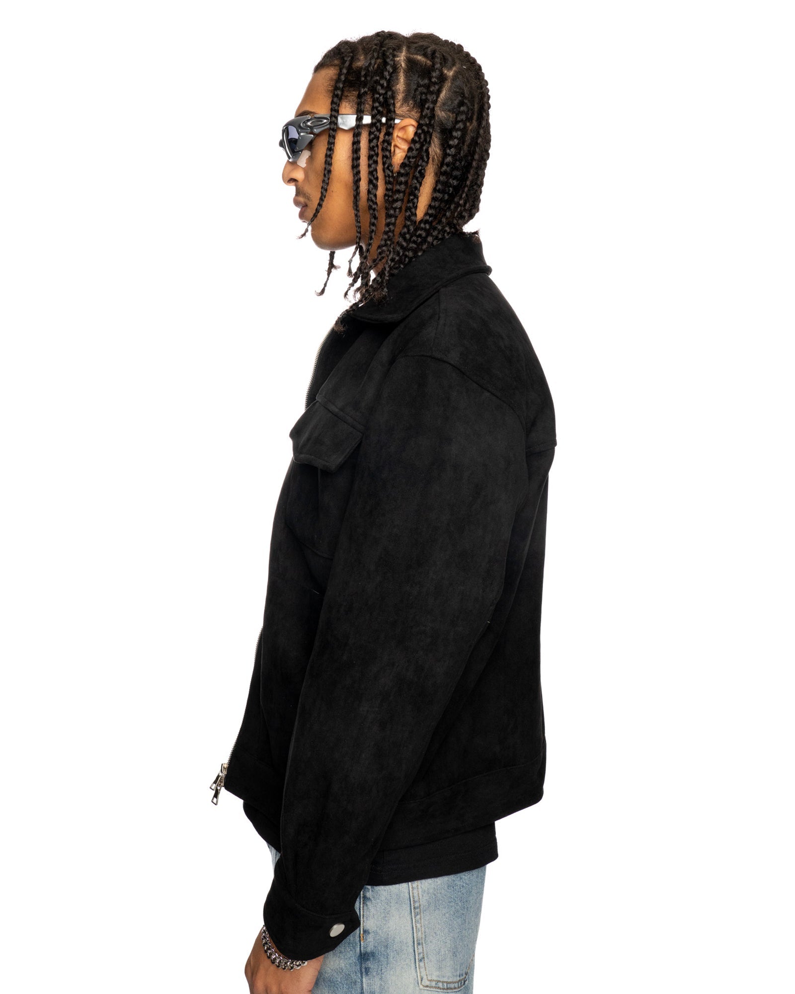 JT4|NIGHTCRAWLER BLACK VELOUR JACKET