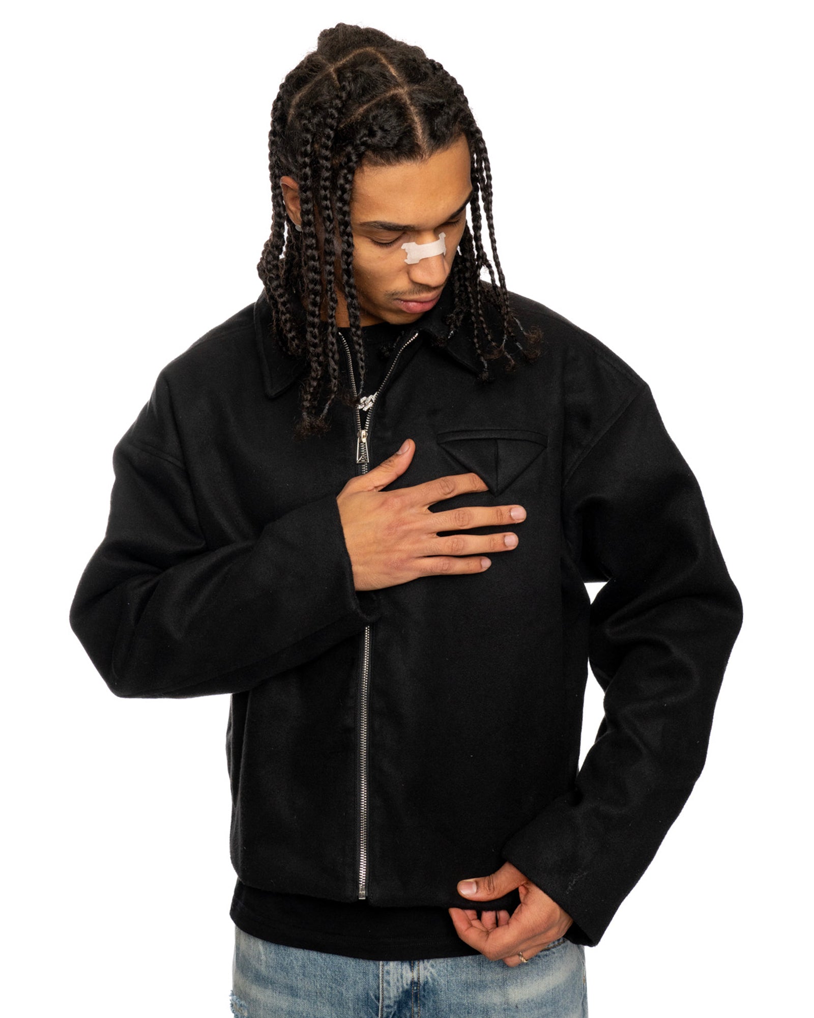 JT9| COTTON CROPPED JACKET