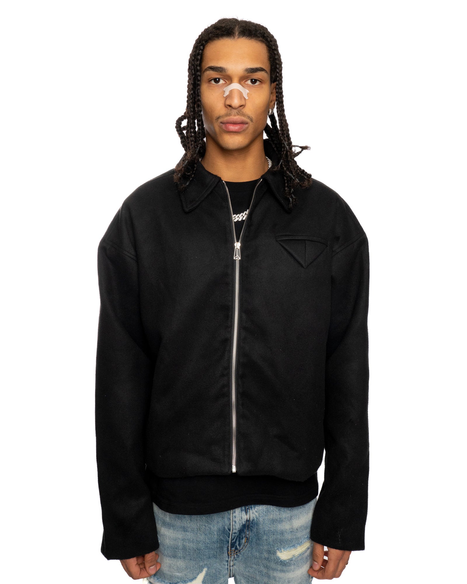 JT9| COTTON CROPPED JACKET