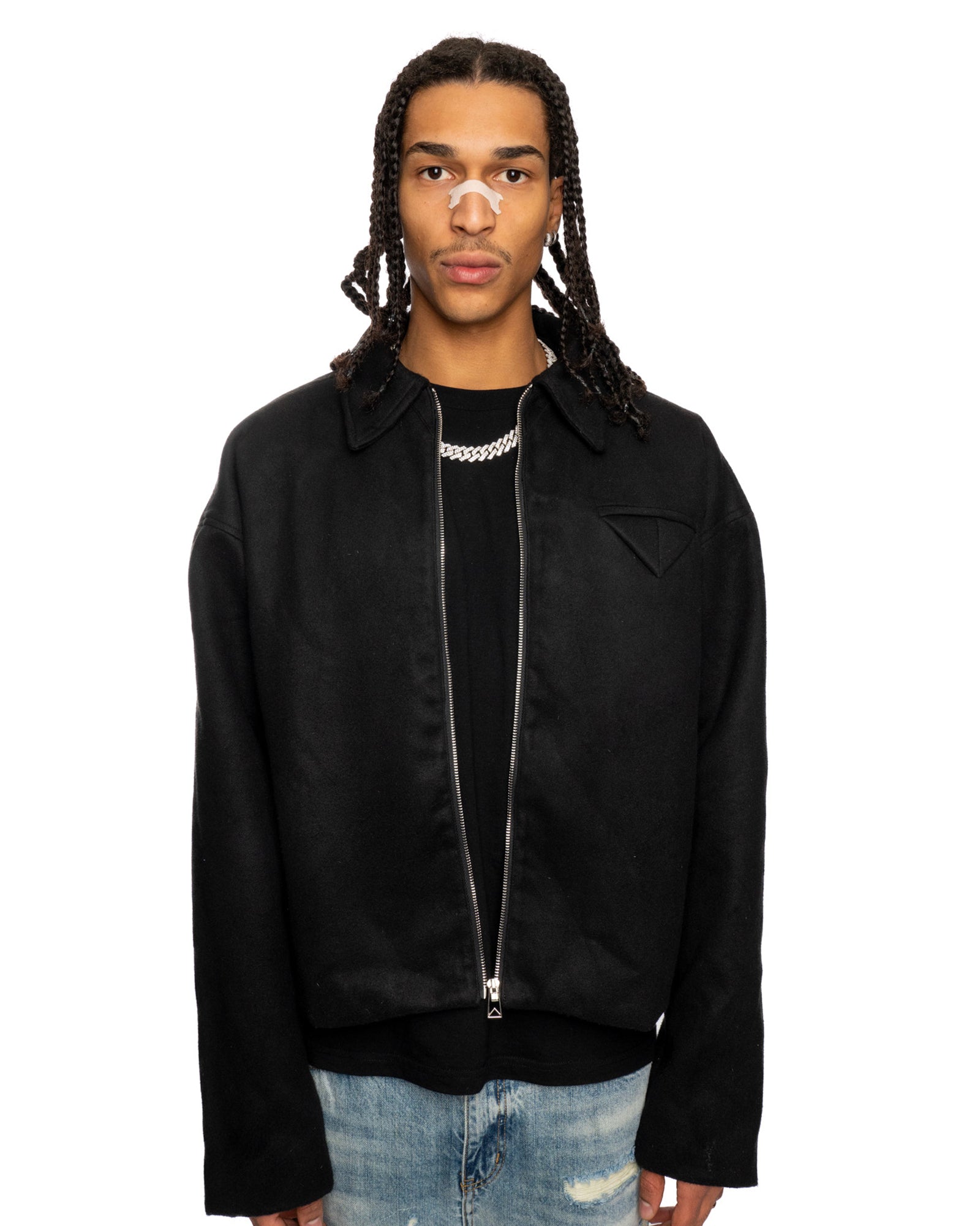 JT9| COTTON CROPPED JACKET