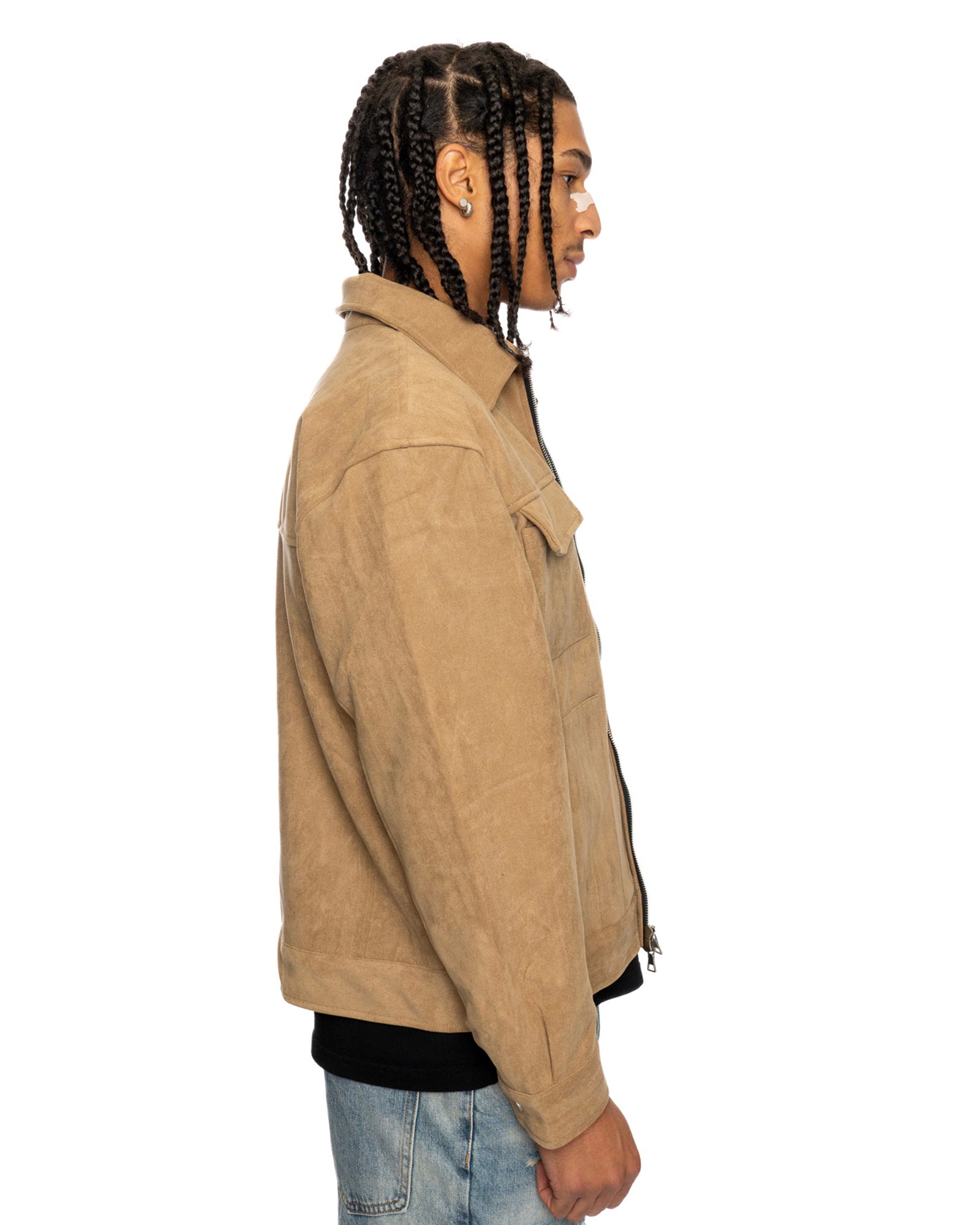 JT4|NIGHTCRAWLER BROWN SUEDE JACKET