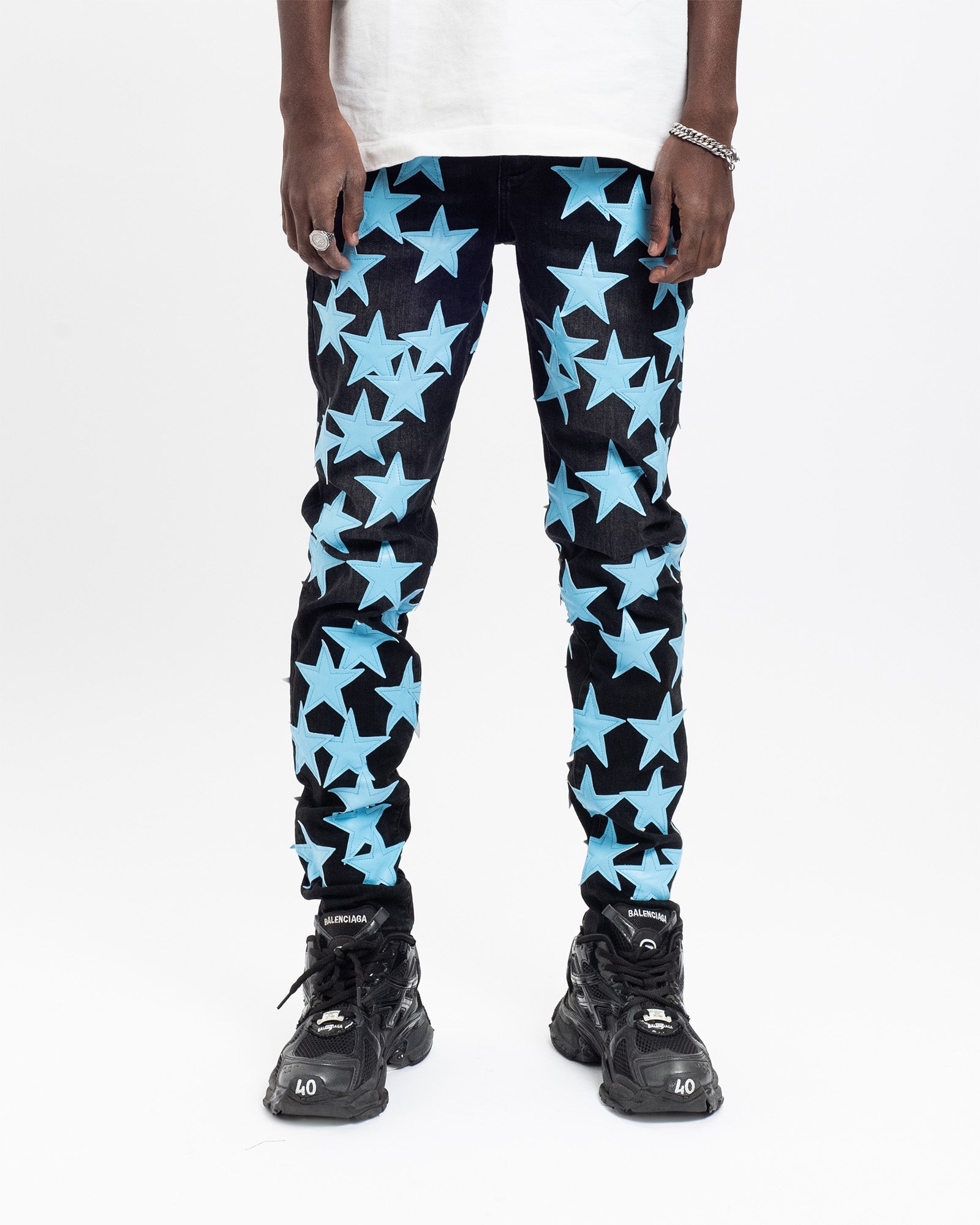 SK14| BLUE HOLLYWOOD DENIM