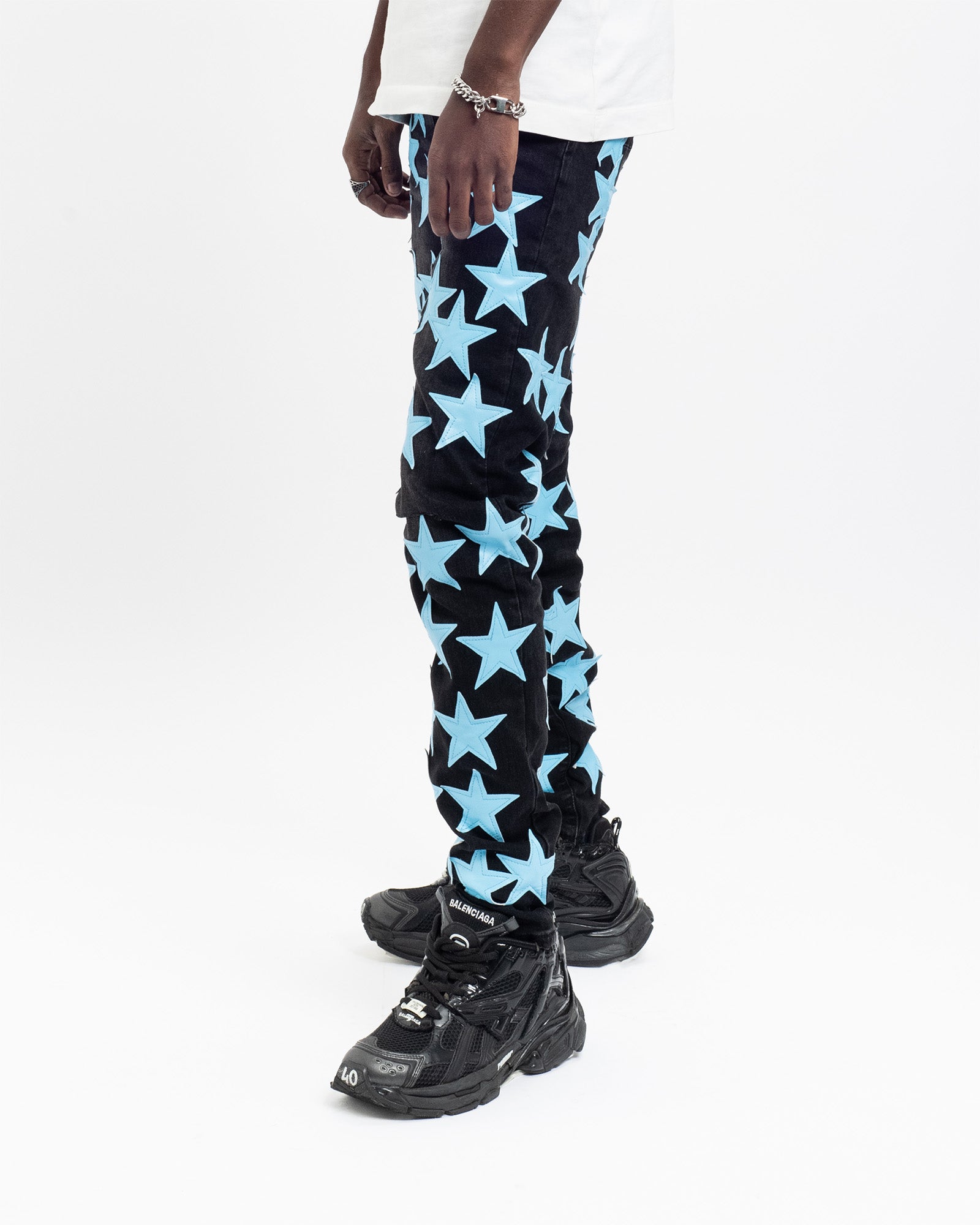 SK14| BLUE HOLLYWOOD DENIM