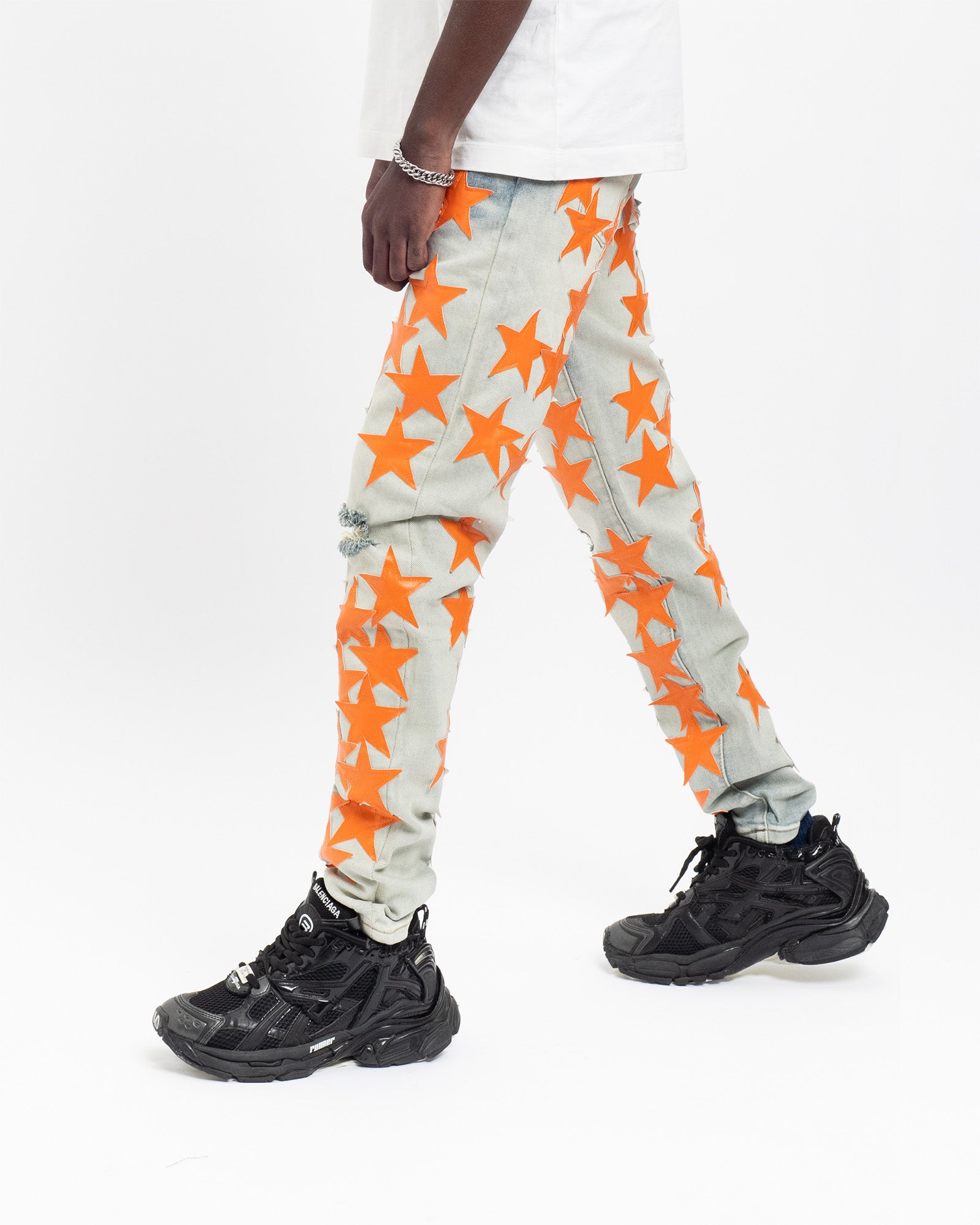 SK11| ORANGE HOLLYWOOD DENIM