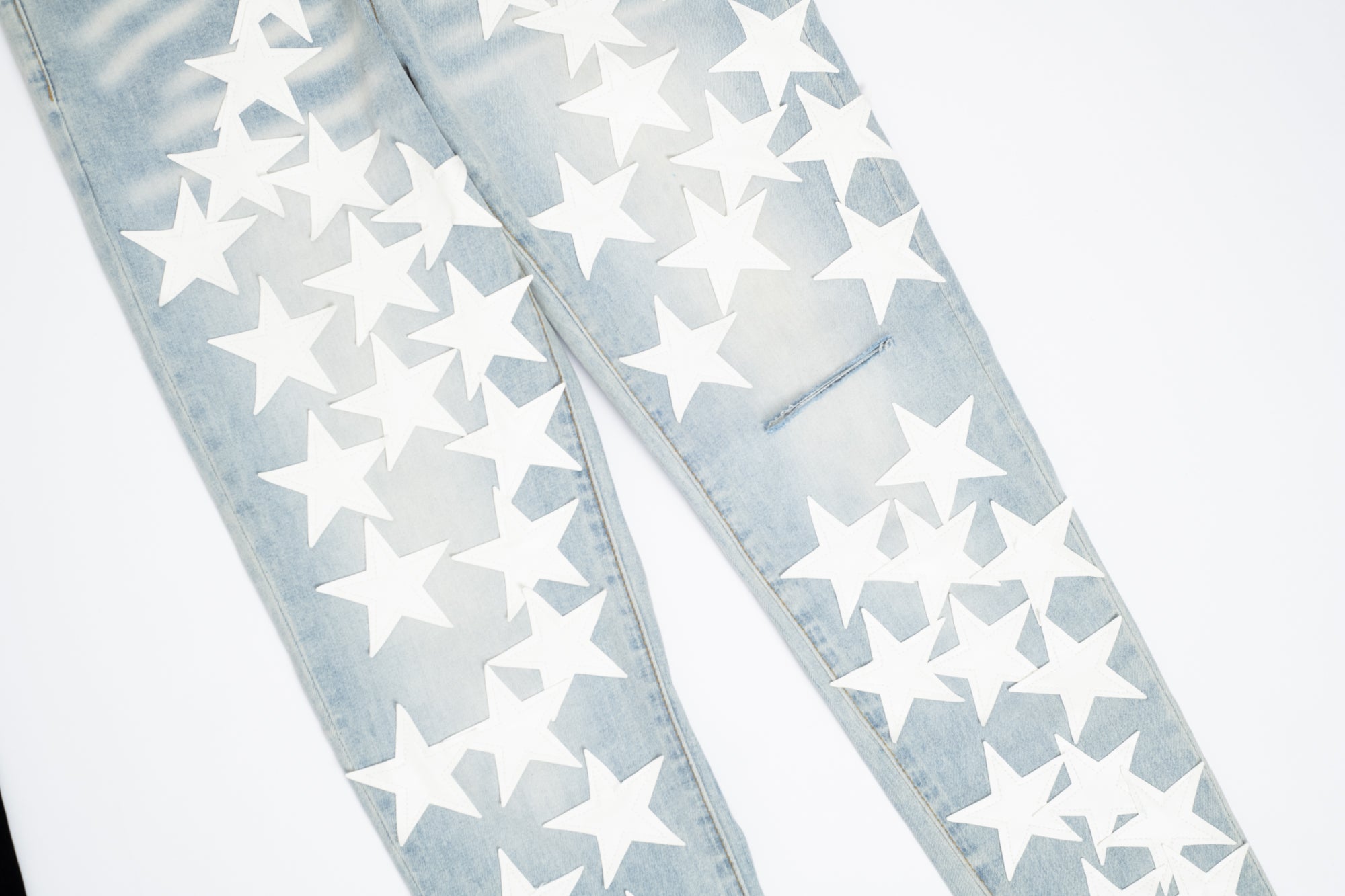 SK12| WHITE HOLLYWOOD DENIM