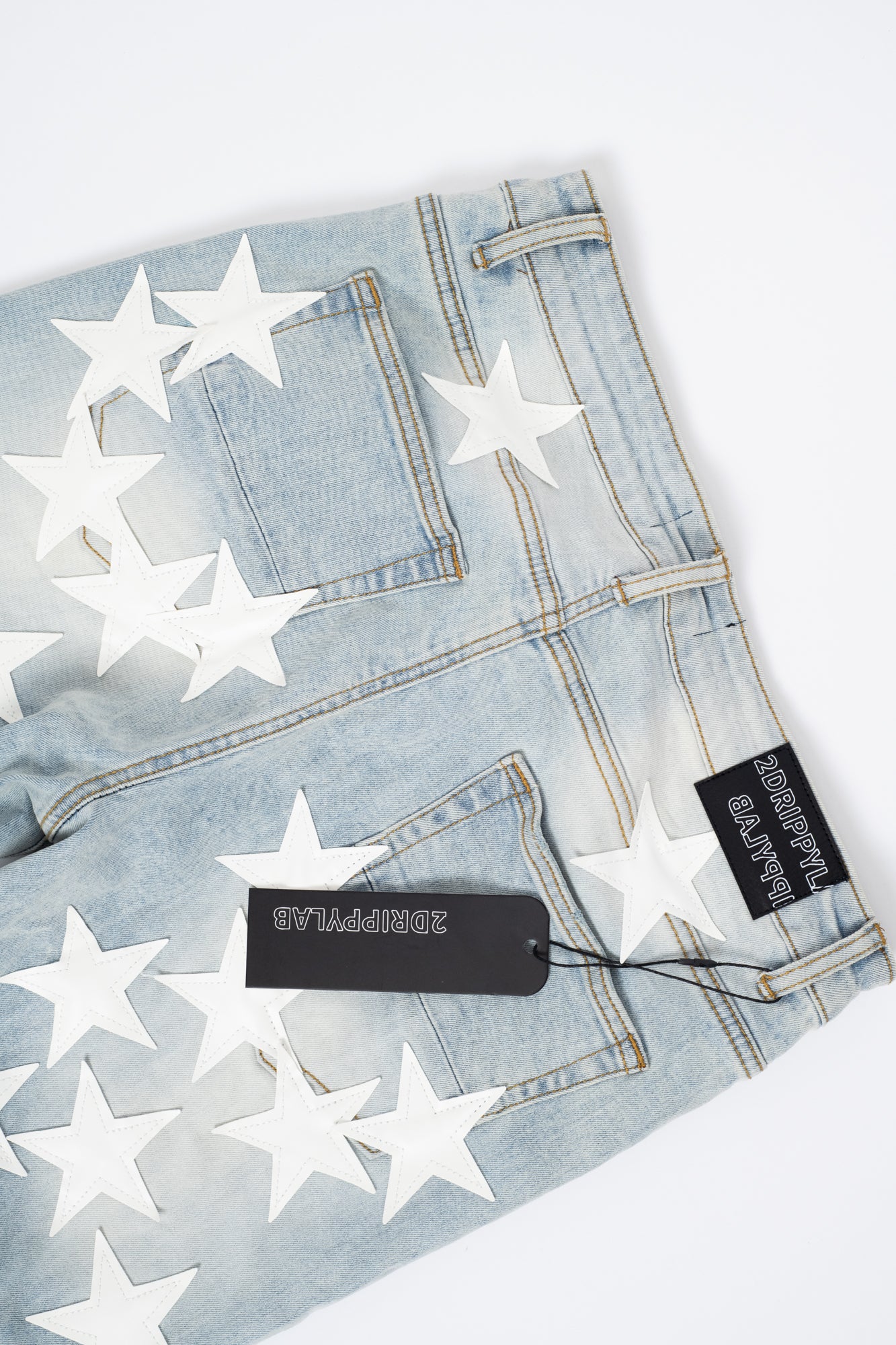 SK12| WHITE HOLLYWOOD DENIM