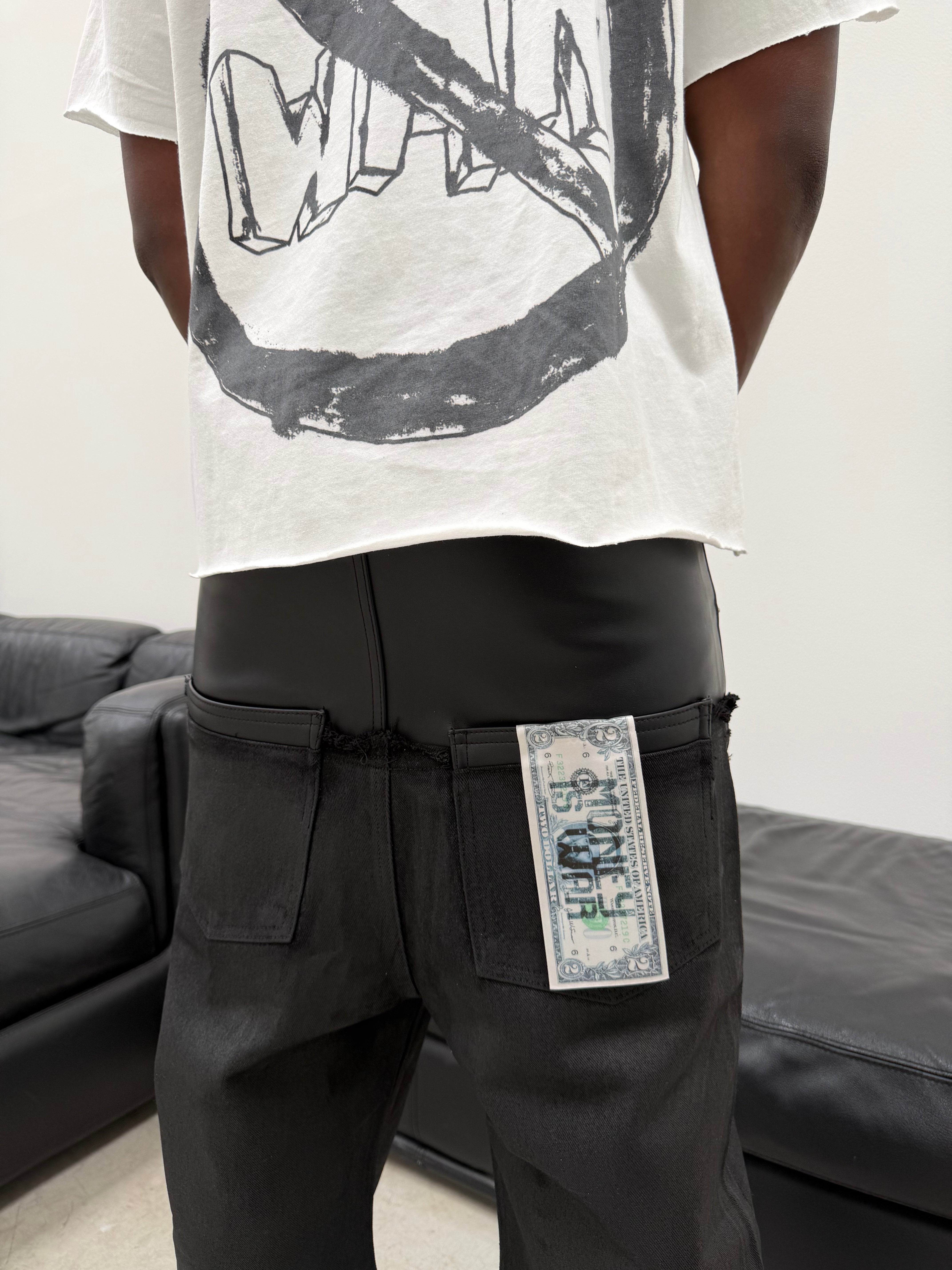 FW26|DOUBLE LEATHER PANT