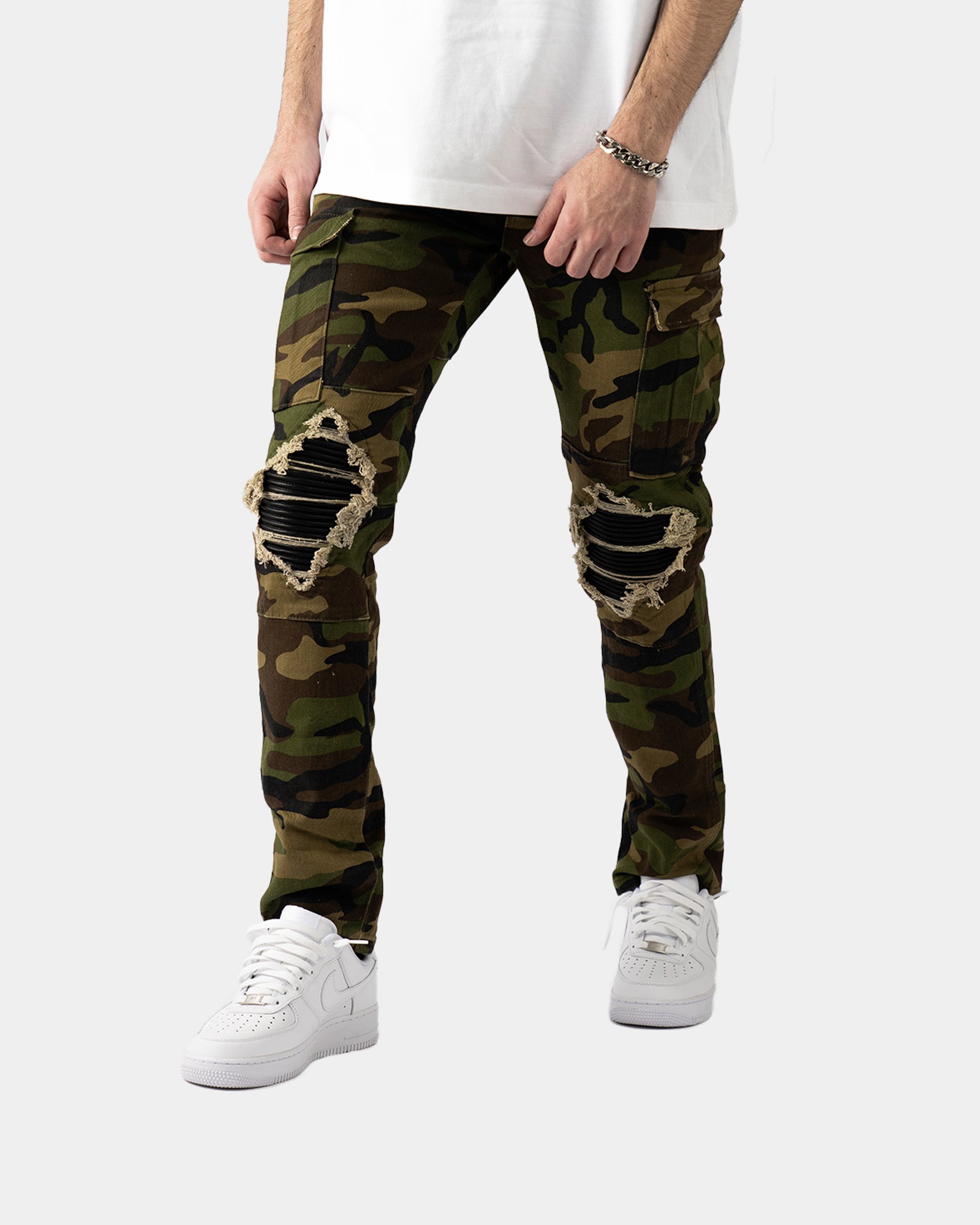 SK34|CAMO SKINNY DENIM