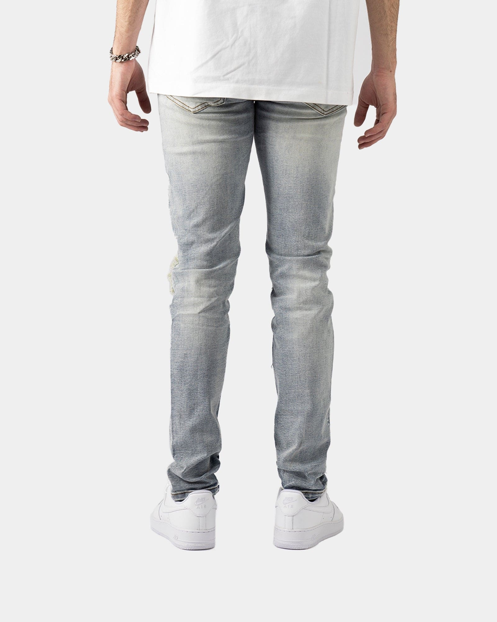 SK40|BLUE LIZARD SKINNY DENIM