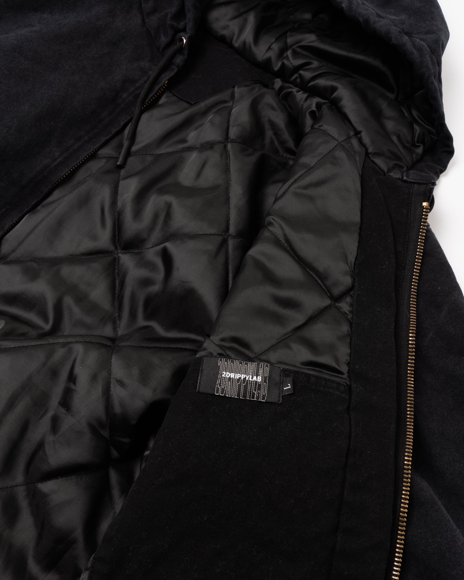 ZH2| PADDED BLUE ZIP HOODIE