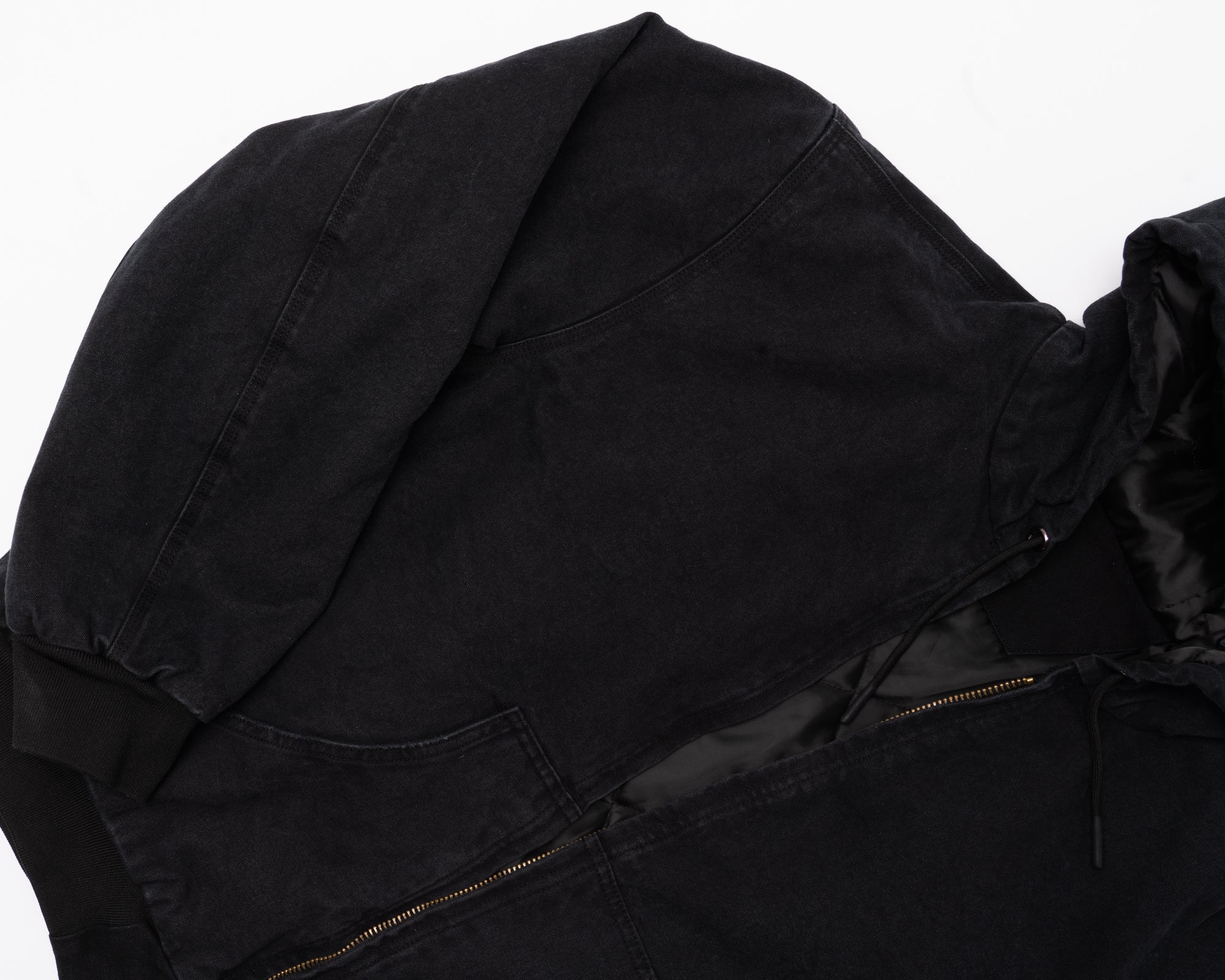 ZH2| PADDED BLUE ZIP HOODIE