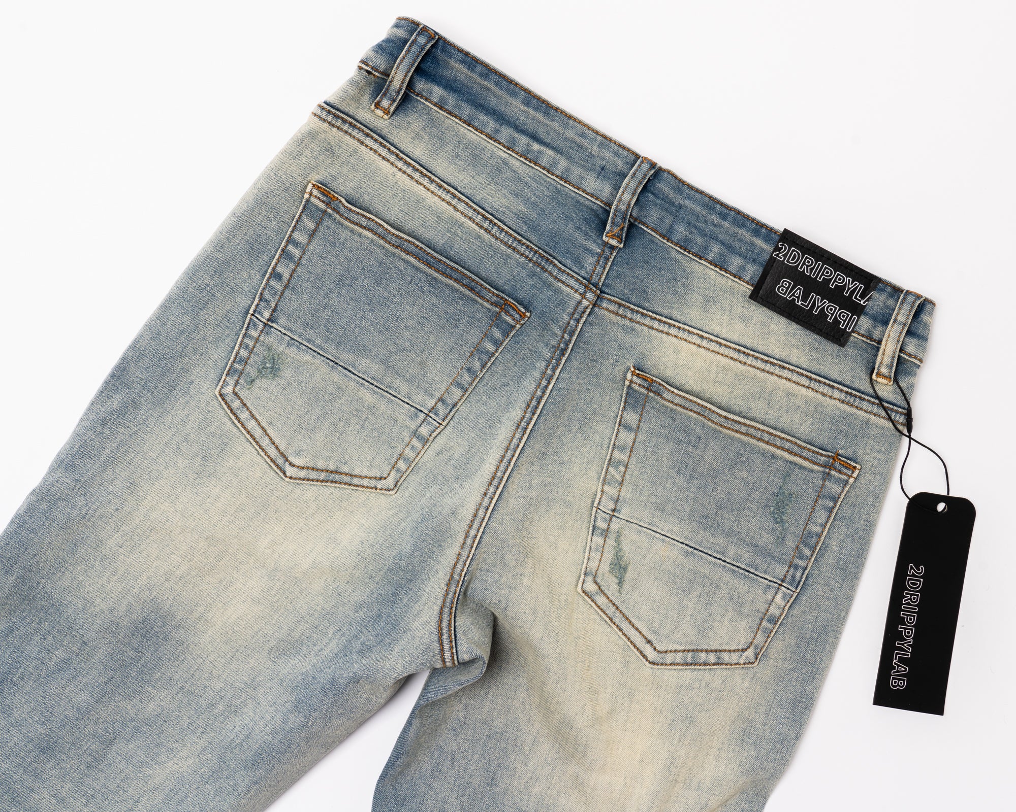 SK21|DARK BANDANA SKINNY DENIM