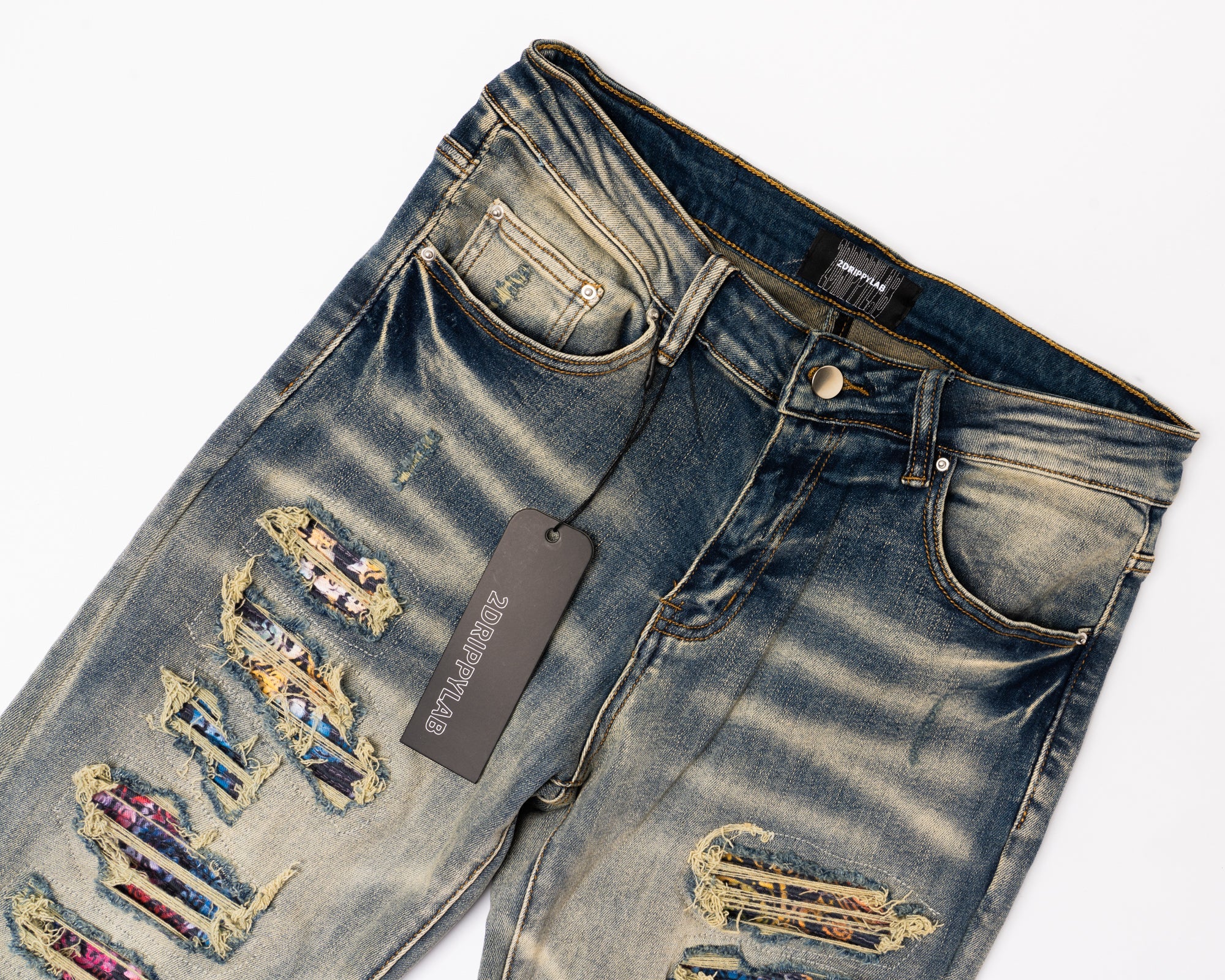 SK28|ABSTRAKT SKINNY DENIM