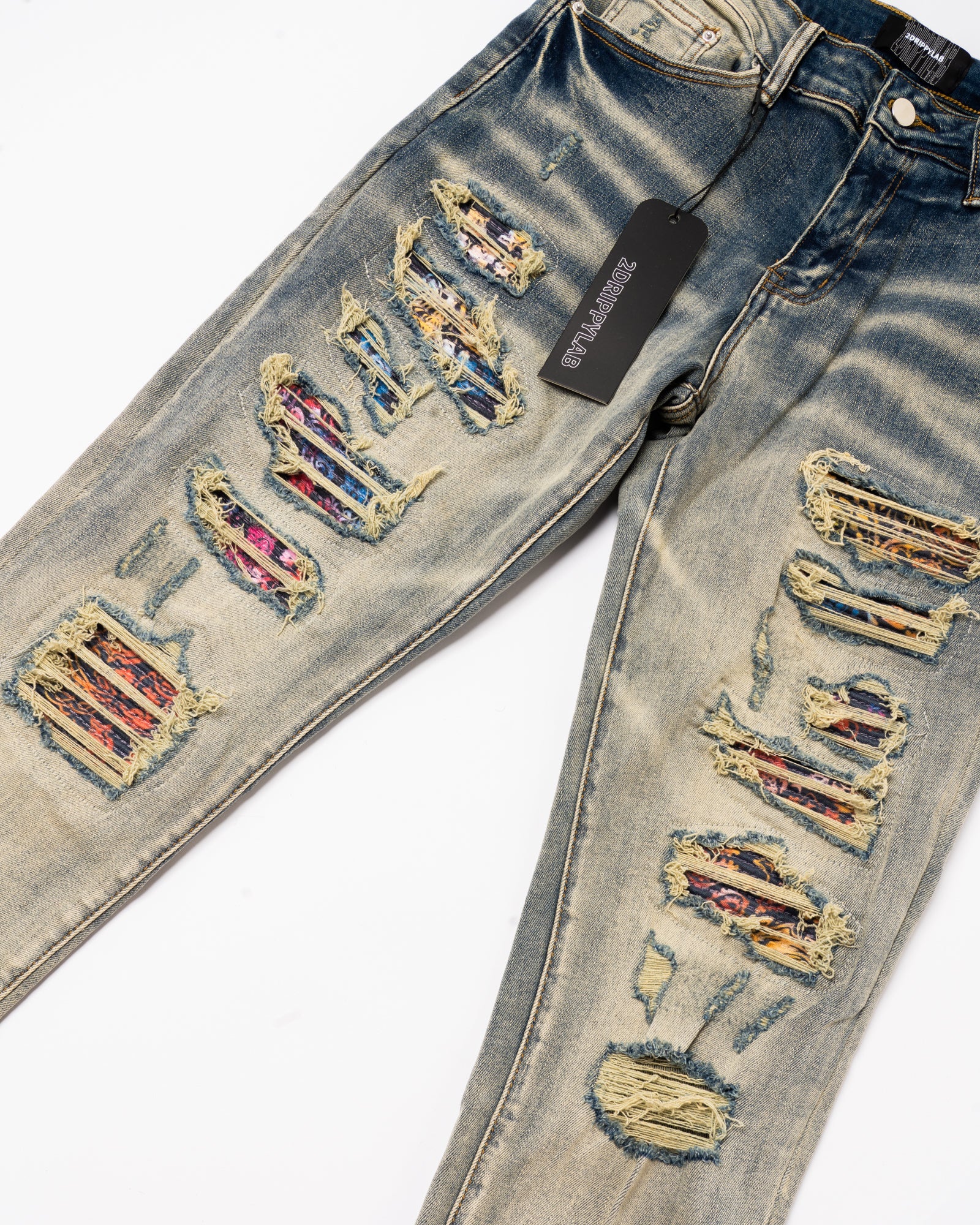 SK28|ABSTRAKT SKINNY DENIM