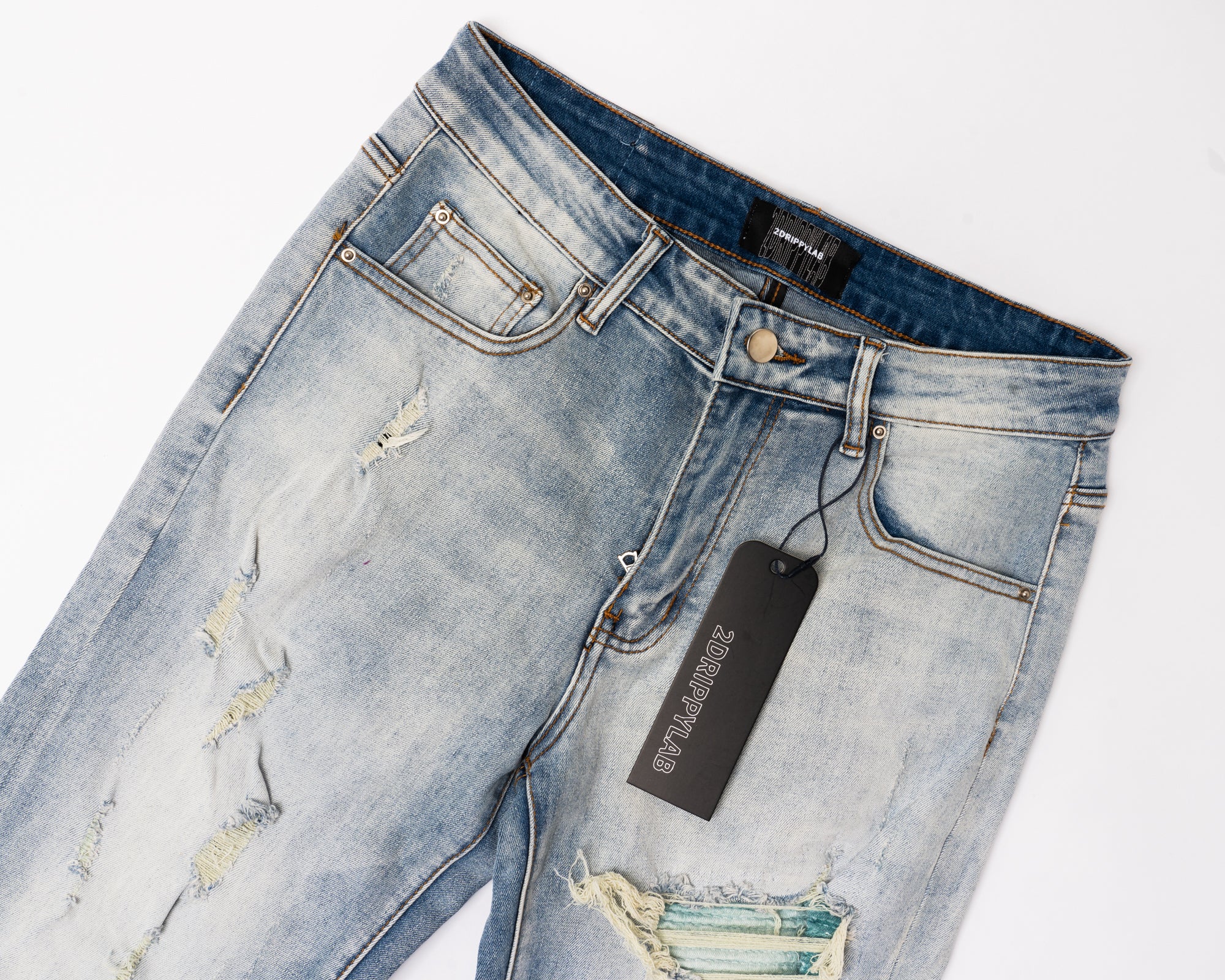 SK22|LIZARD SKINNY DENIM