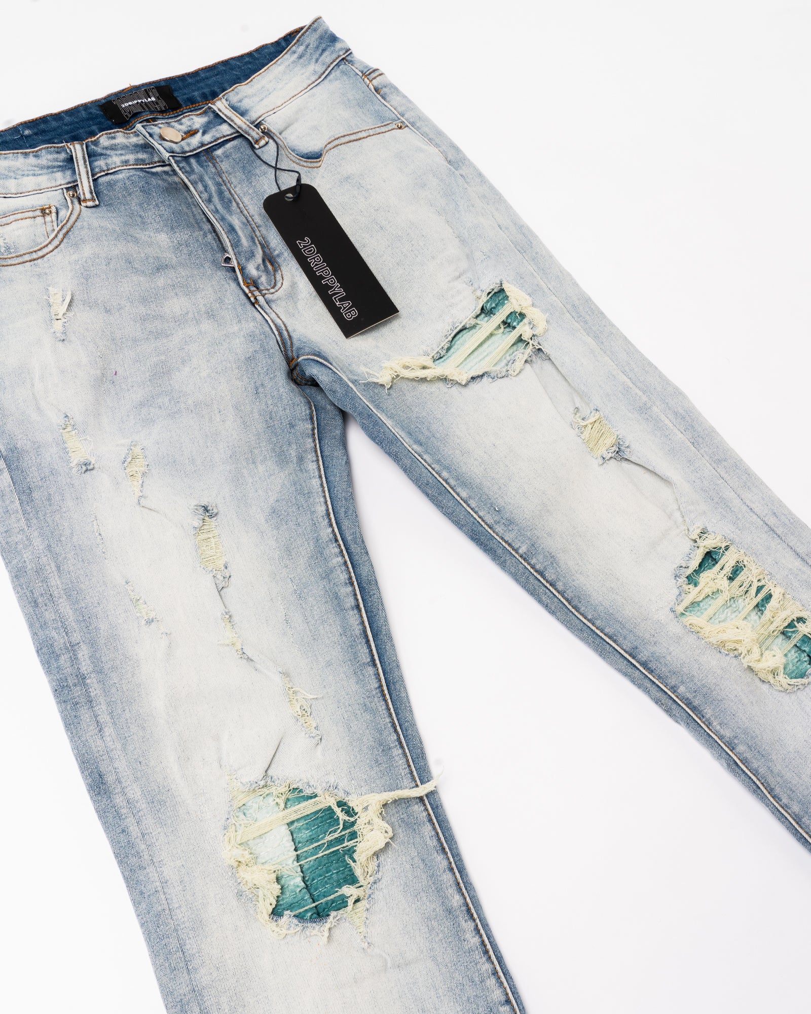 SK22|LIZARD SKINNY DENIM