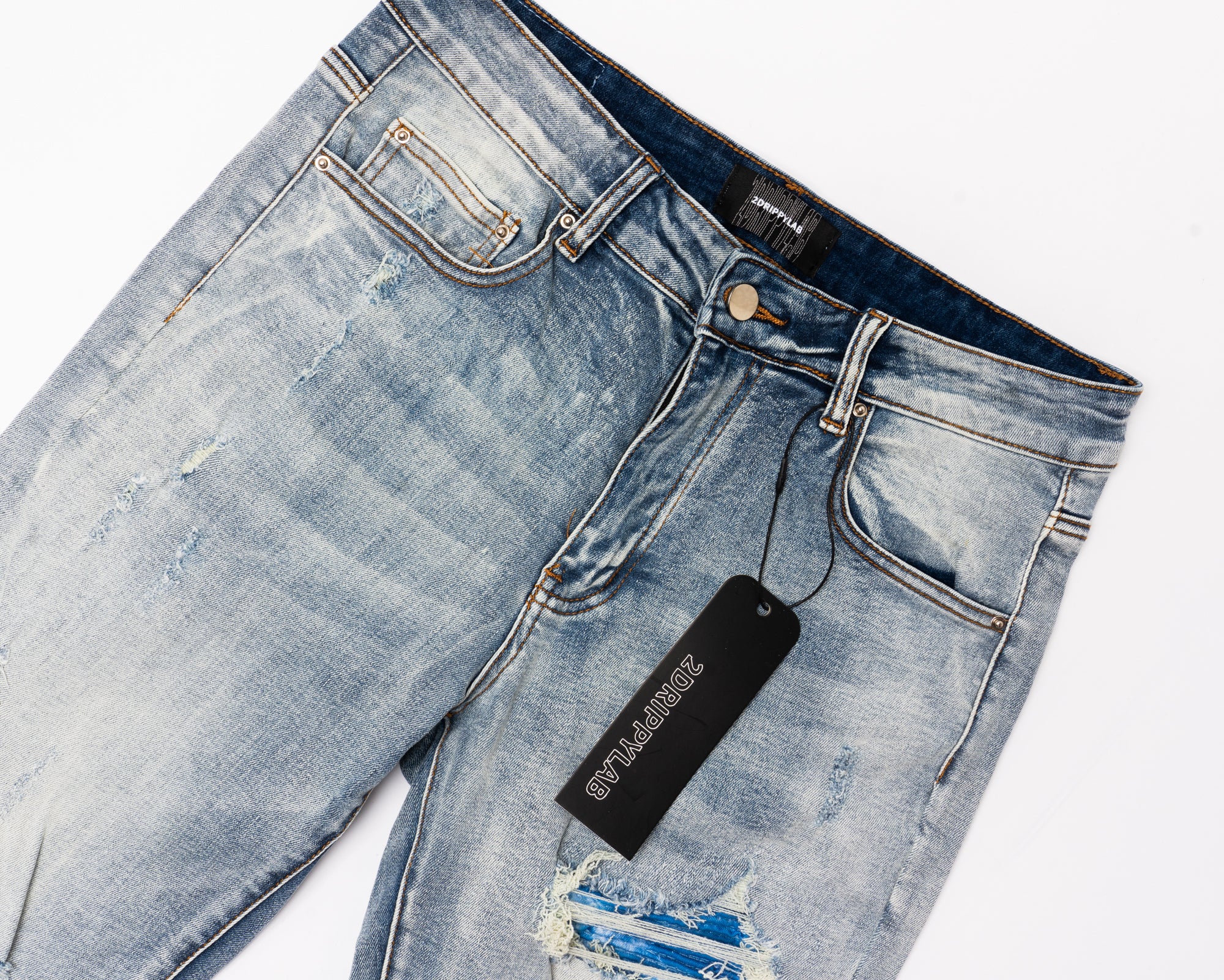 SK40|BLUE LIZARD SKINNY DENIM