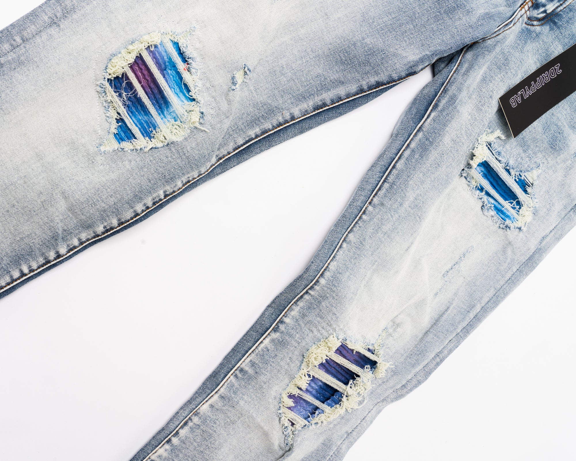 SK40|BLUE LIZARD SKINNY DENIM