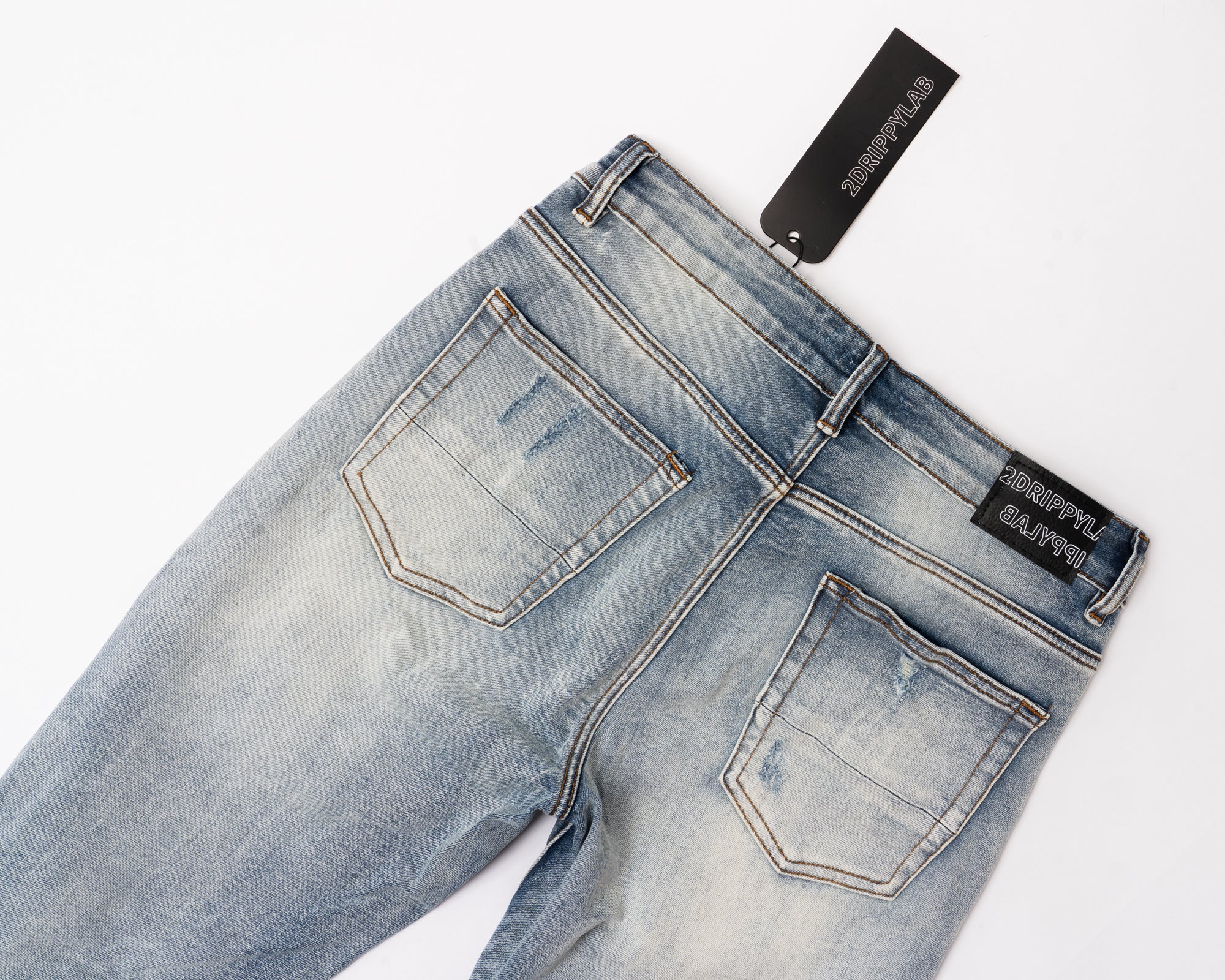 SK40|BLUE LIZARD SKINNY DENIM