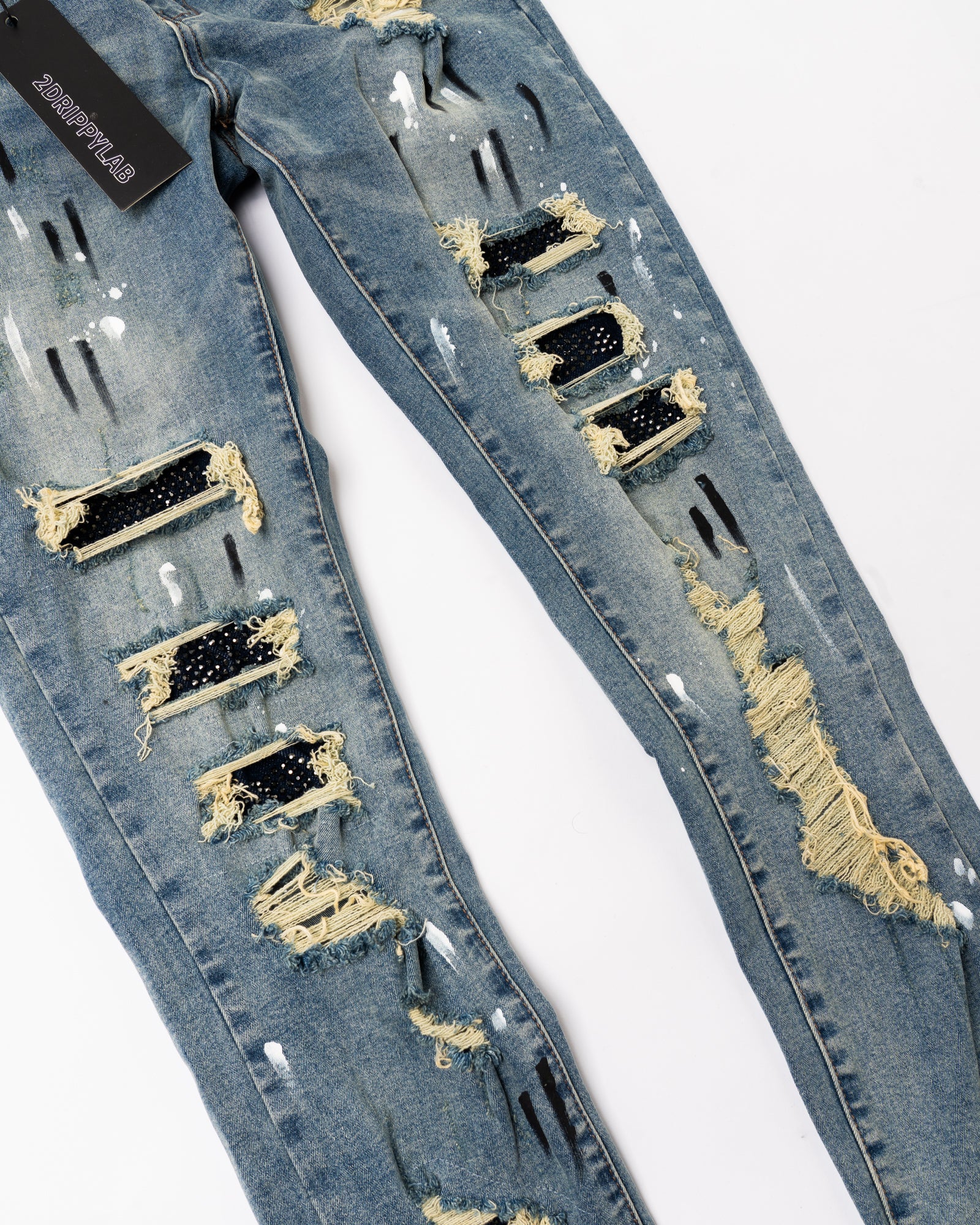 SK23|CRYSTAL SKINNY DENIM