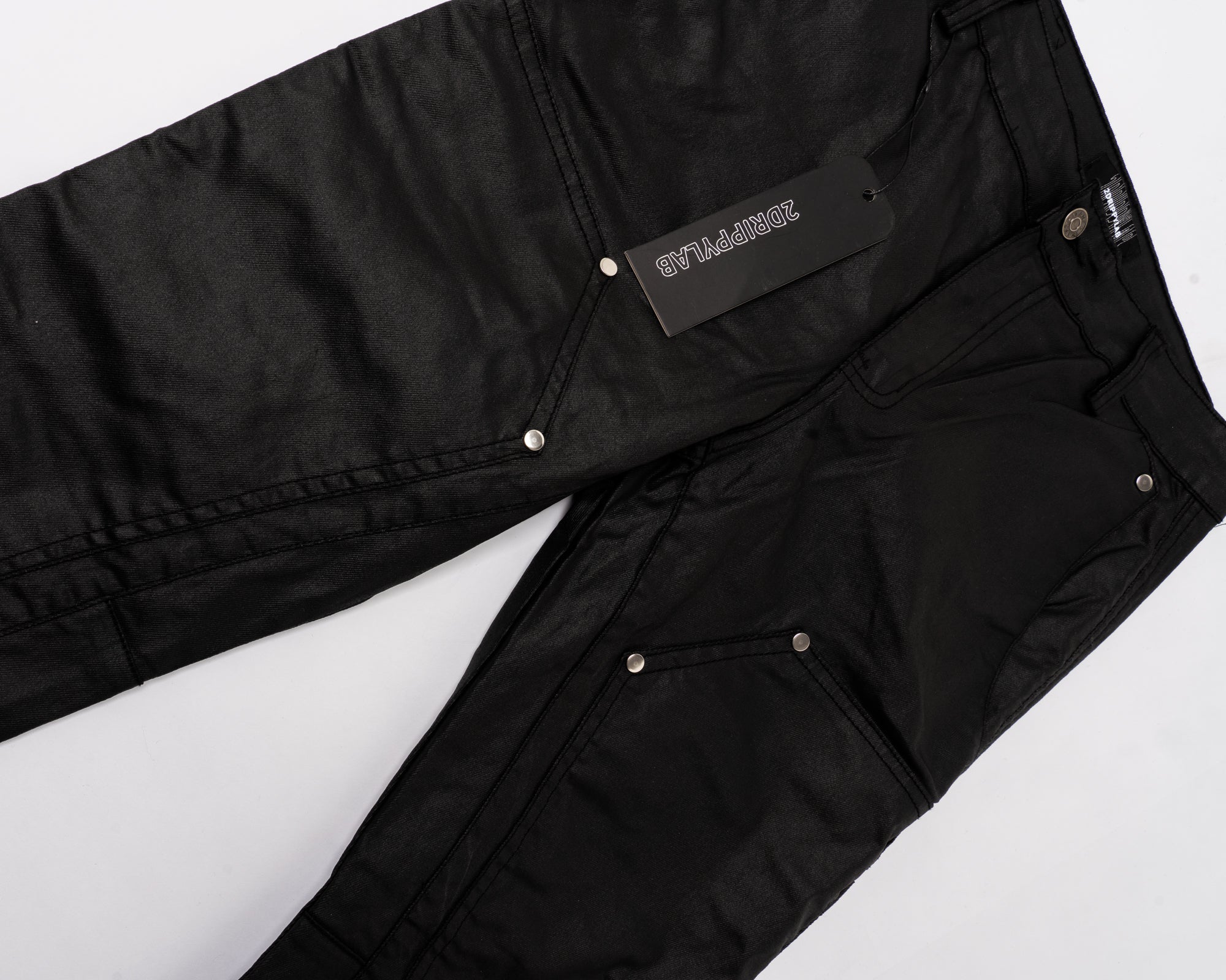 RG01|DOUBLE KNEE LEATHER PANTS