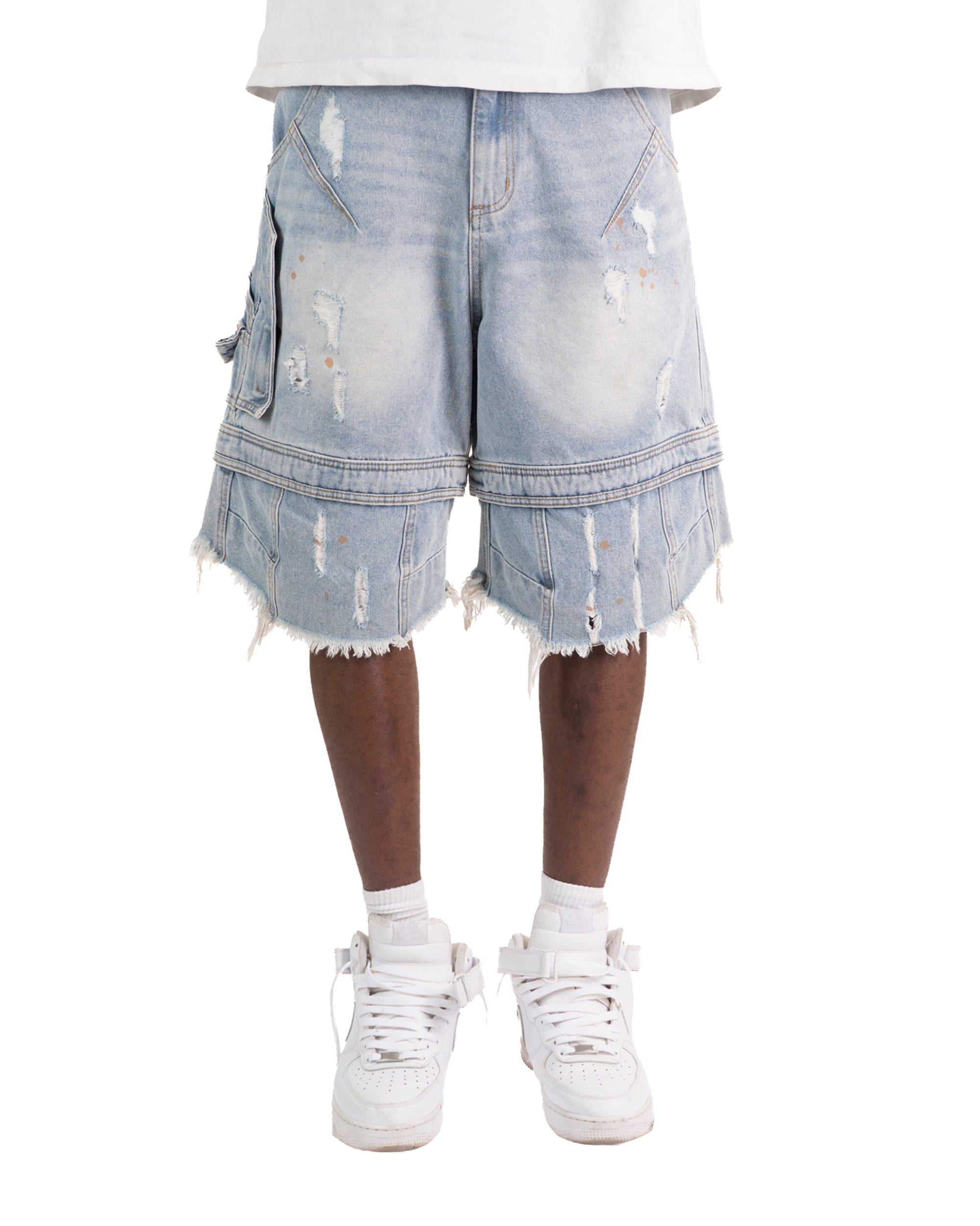 SS26|BLUE MOTO JORTS