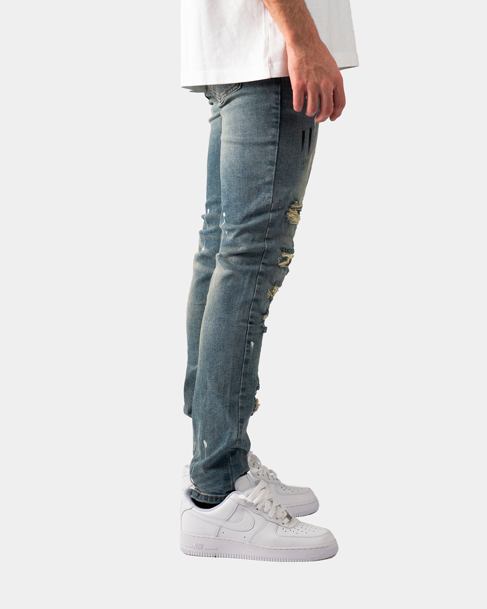 SK23|CRYSTAL SKINNY DENIM
