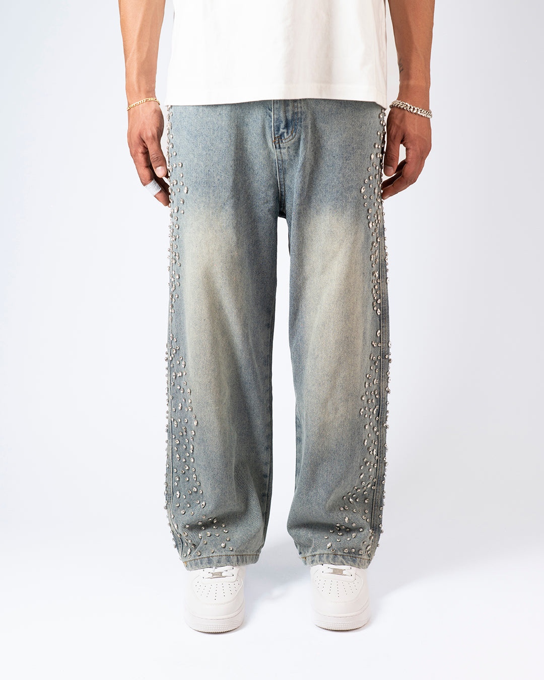 SS25|RHINESTONE VINTAGE DENIM