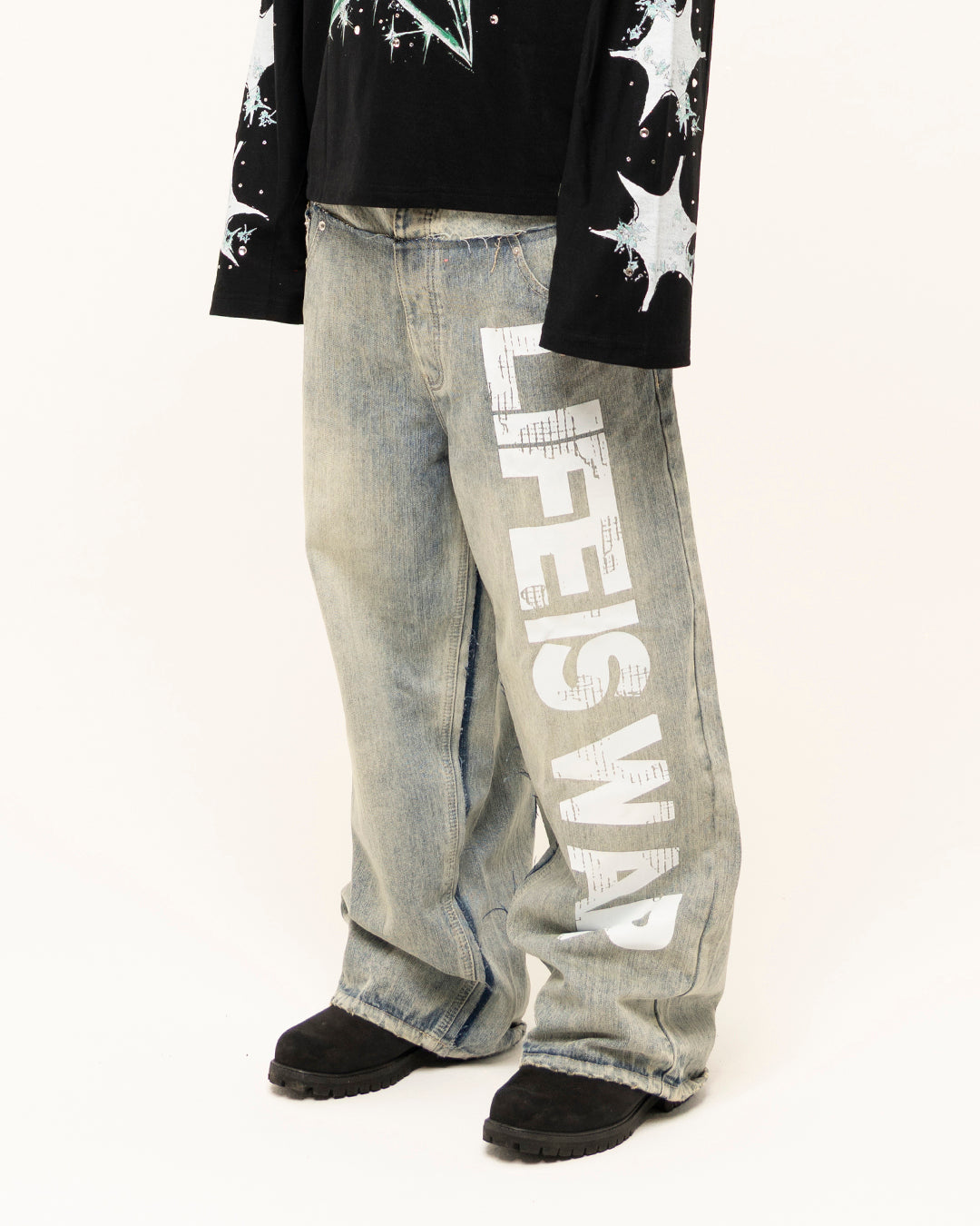 FW25|LIFE IS WAR DOUBLE DENIM