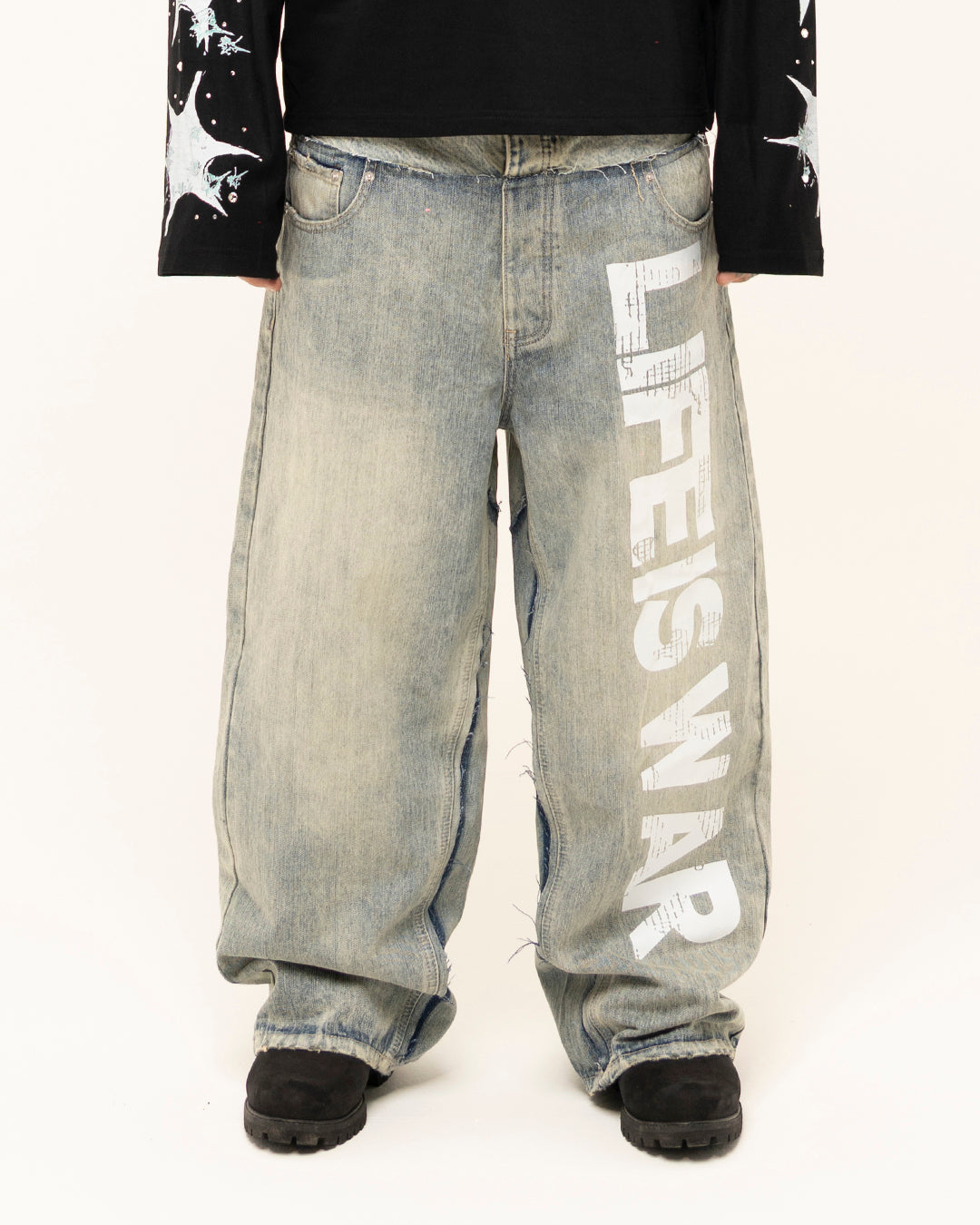 FW25|LIFE IS WAR DOUBLE DENIM