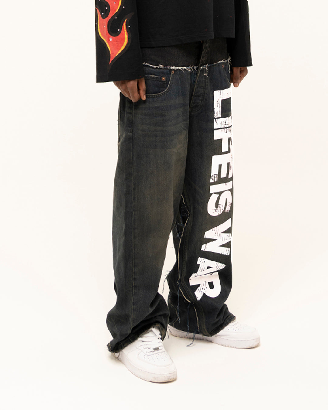 FW25|LIFE IS WAR DOUBLE DENIM