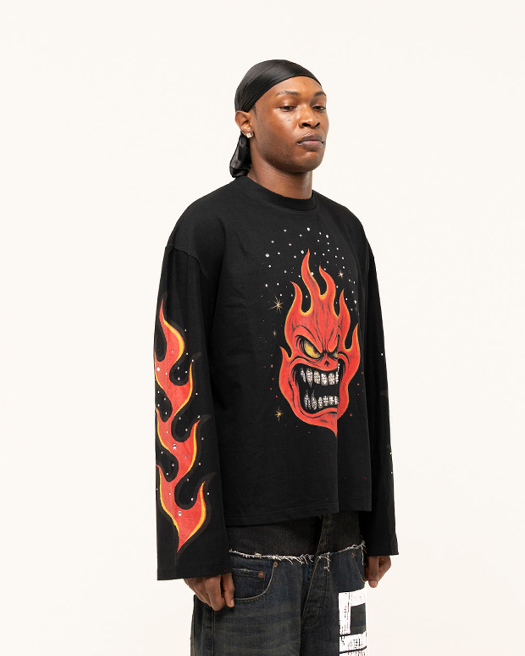 FW25|RHINESTONE RAGE FLAME