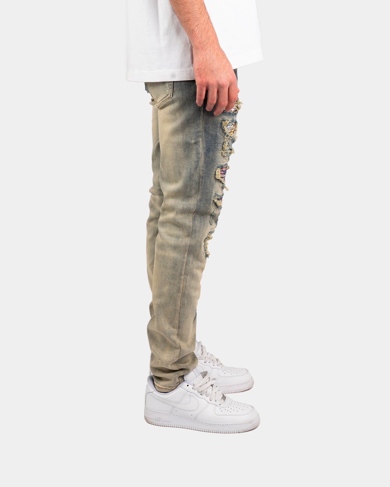 SK28|ABSTRAKT SKINNY DENIM