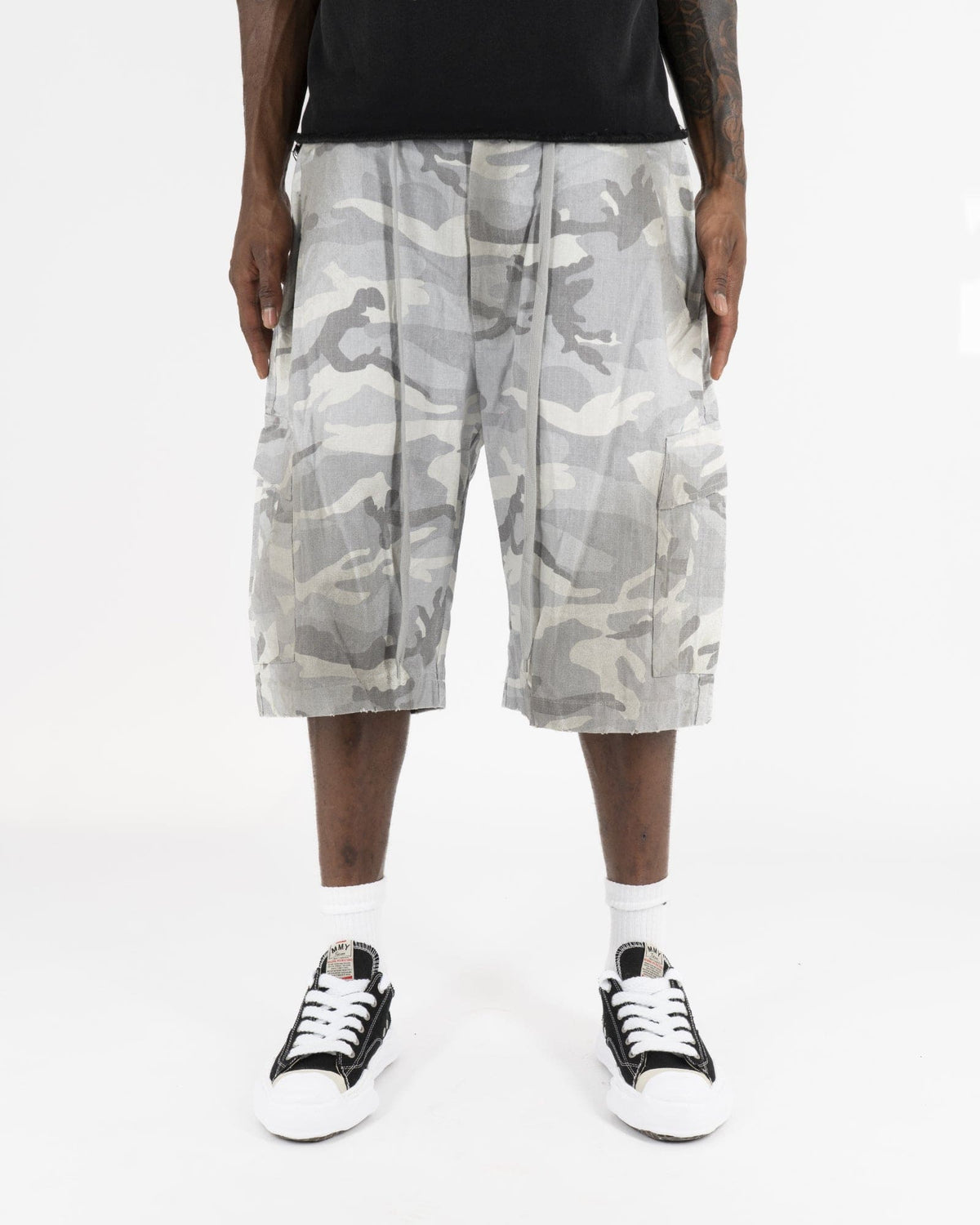 Drippy Lab SS25|DIRTY WHITE CAMO SHORT