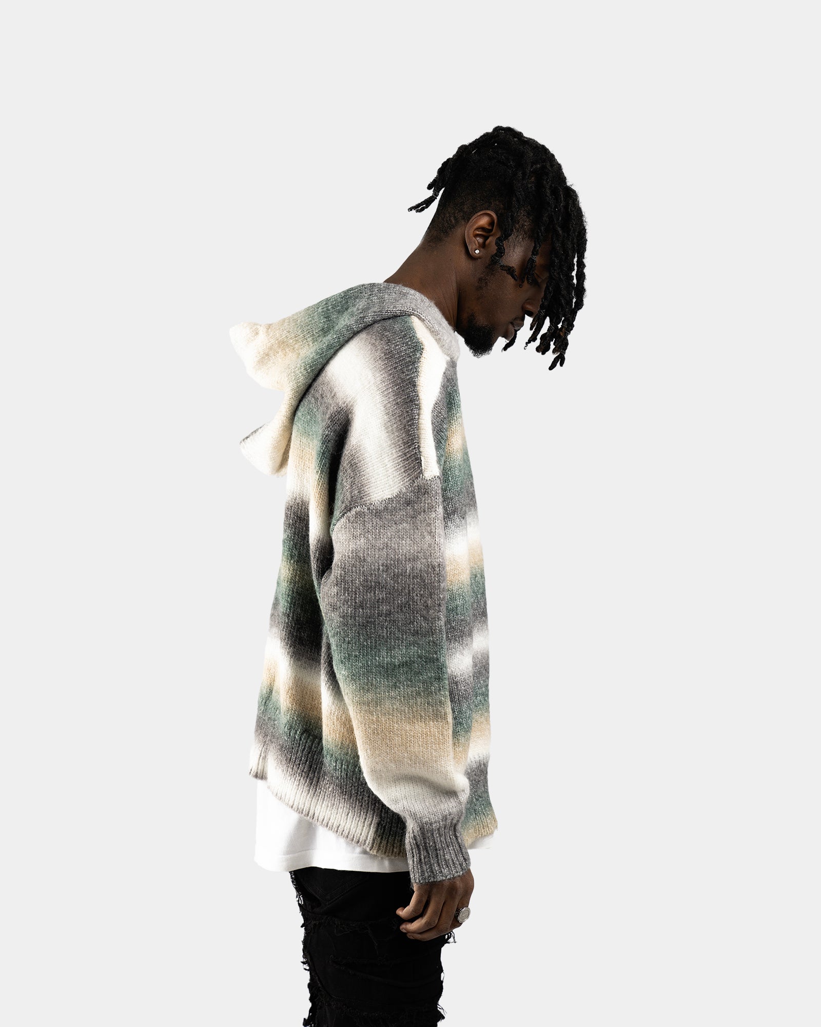 HD01|MOHAIR GLIZ HOODIE