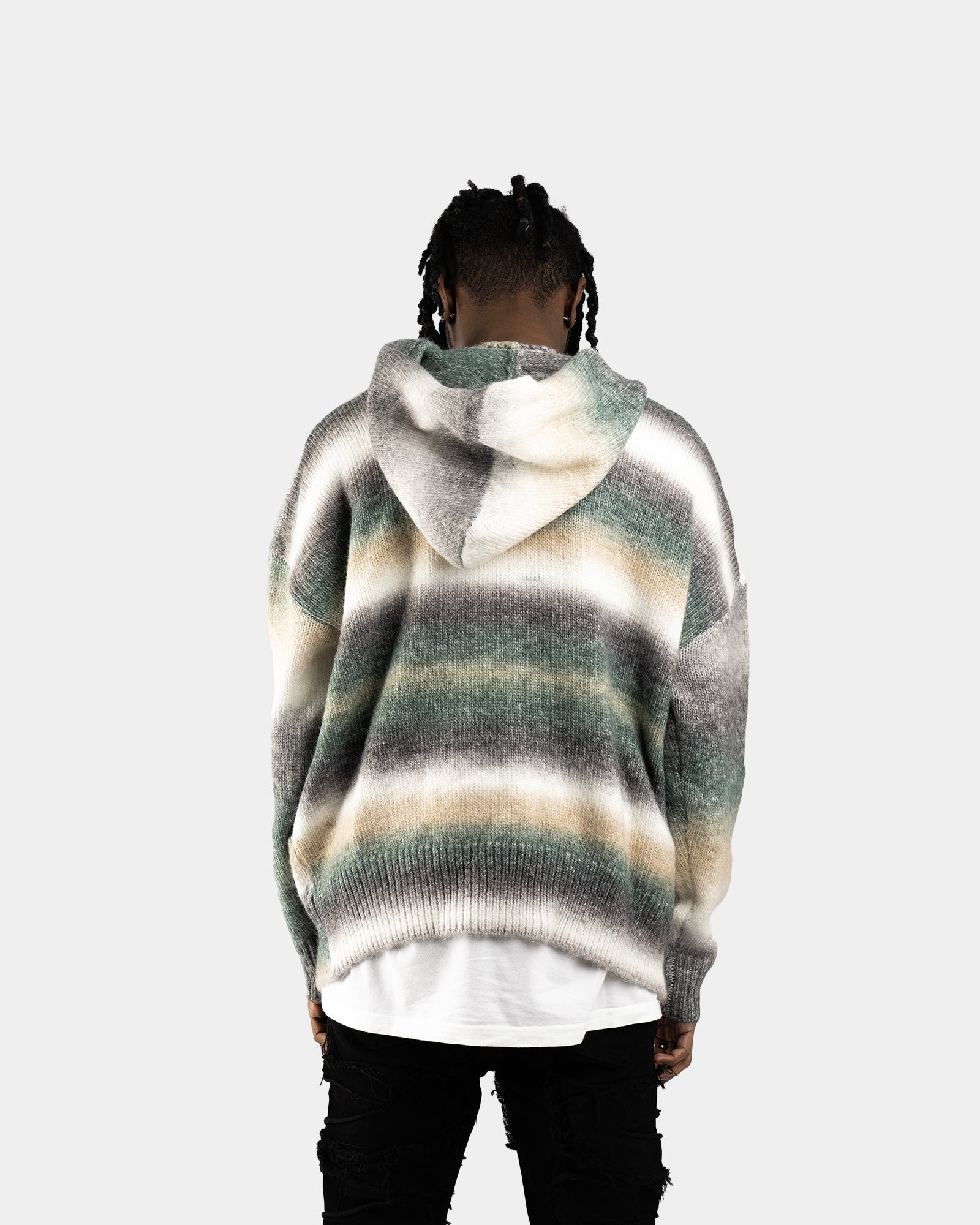 HD01|MOHAIR GLIZ HOODIE