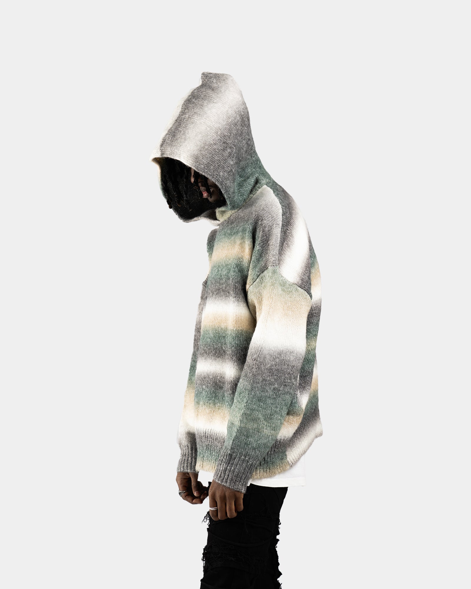 HD01|MOHAIR GLIZ HOODIE