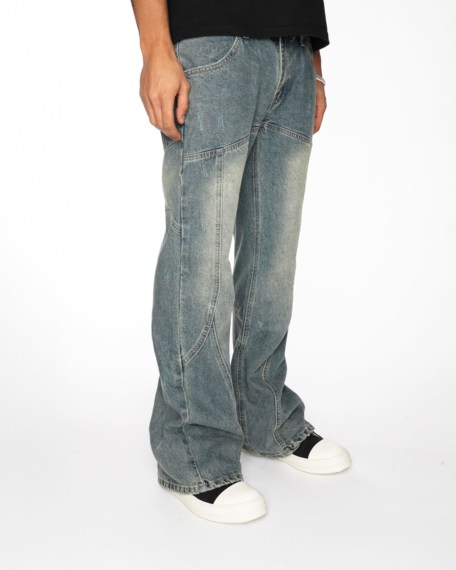 SP10|STICHED RELAXED DENIM