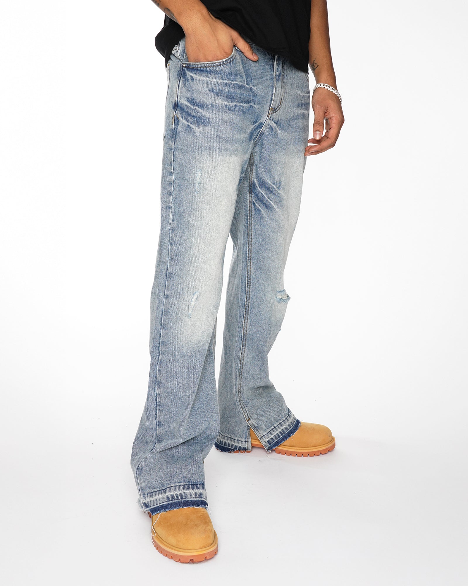 RG08|ICED VINTAGE LIGHT DENIM