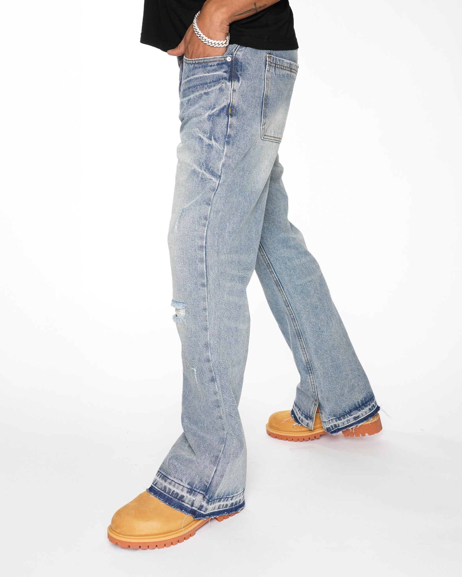 RG08|ICED VINTAGE LIGHT DENIM