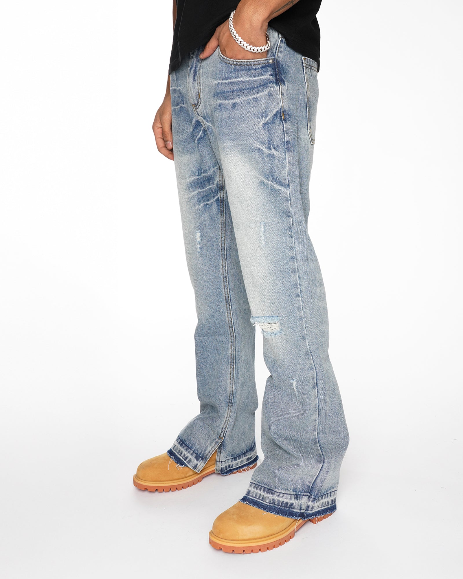 RG08|ICED VINTAGE LIGHT DENIM