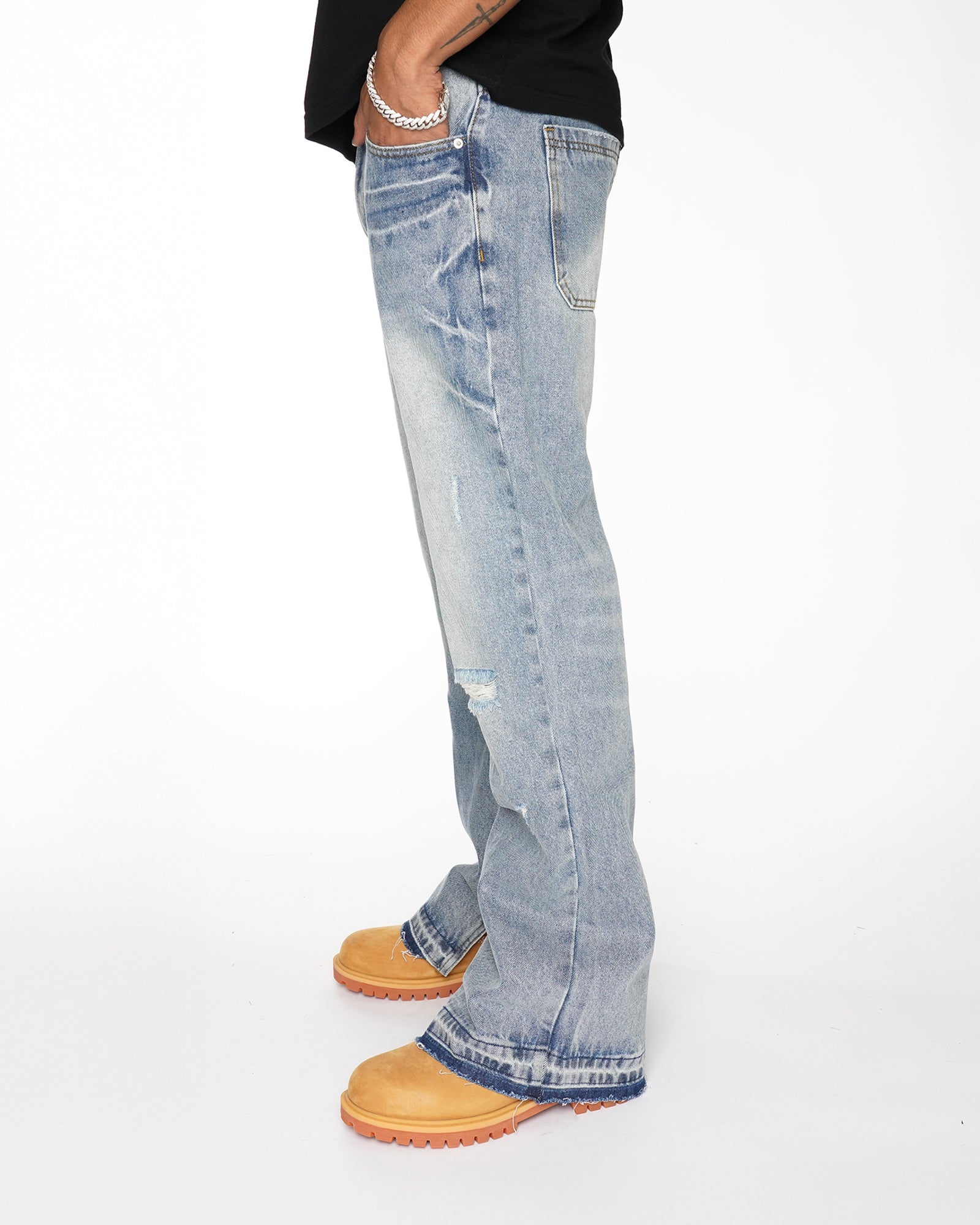 RG08|ICED VINTAGE LIGHT DENIM