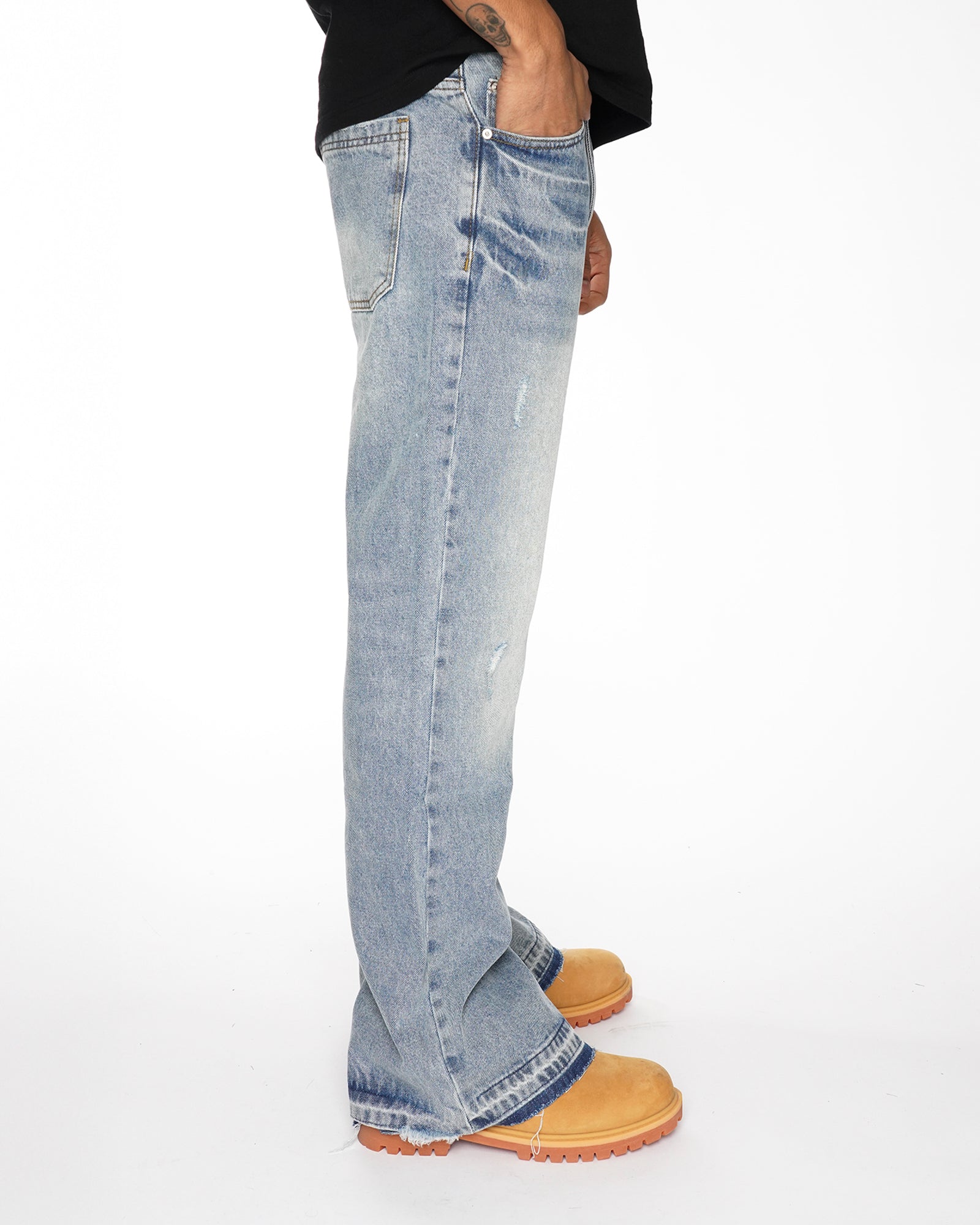 RG08|ICED VINTAGE LIGHT DENIM